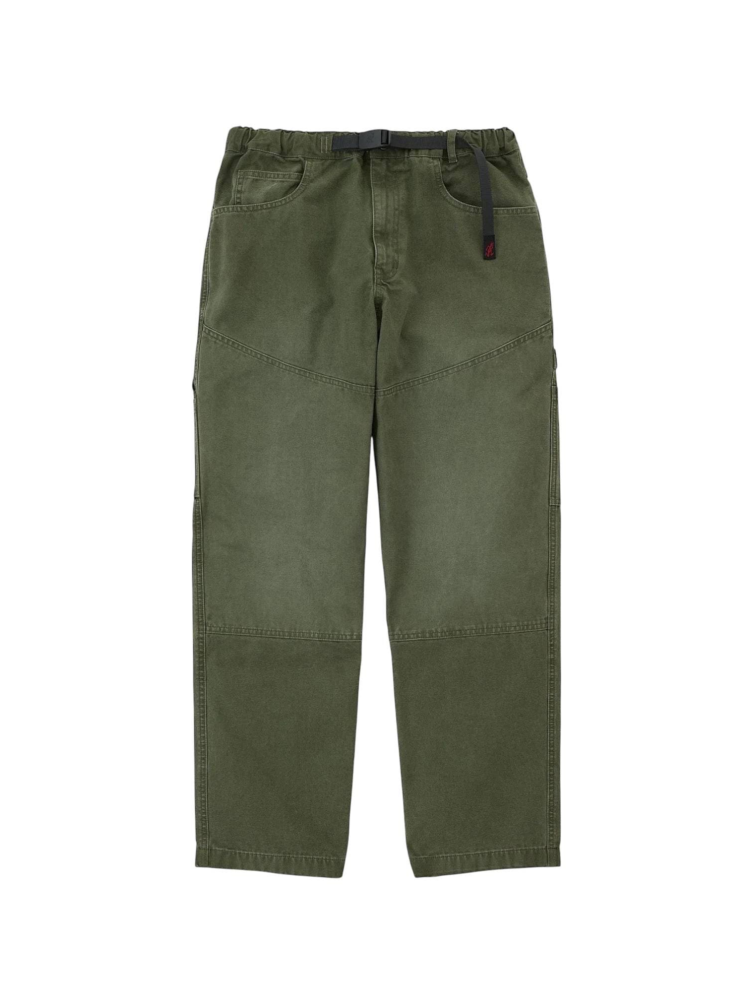 GRAMICCI Gramicci Taos pantaloni gamba dritta in canvas con cinturino incorporato - moss green - 4