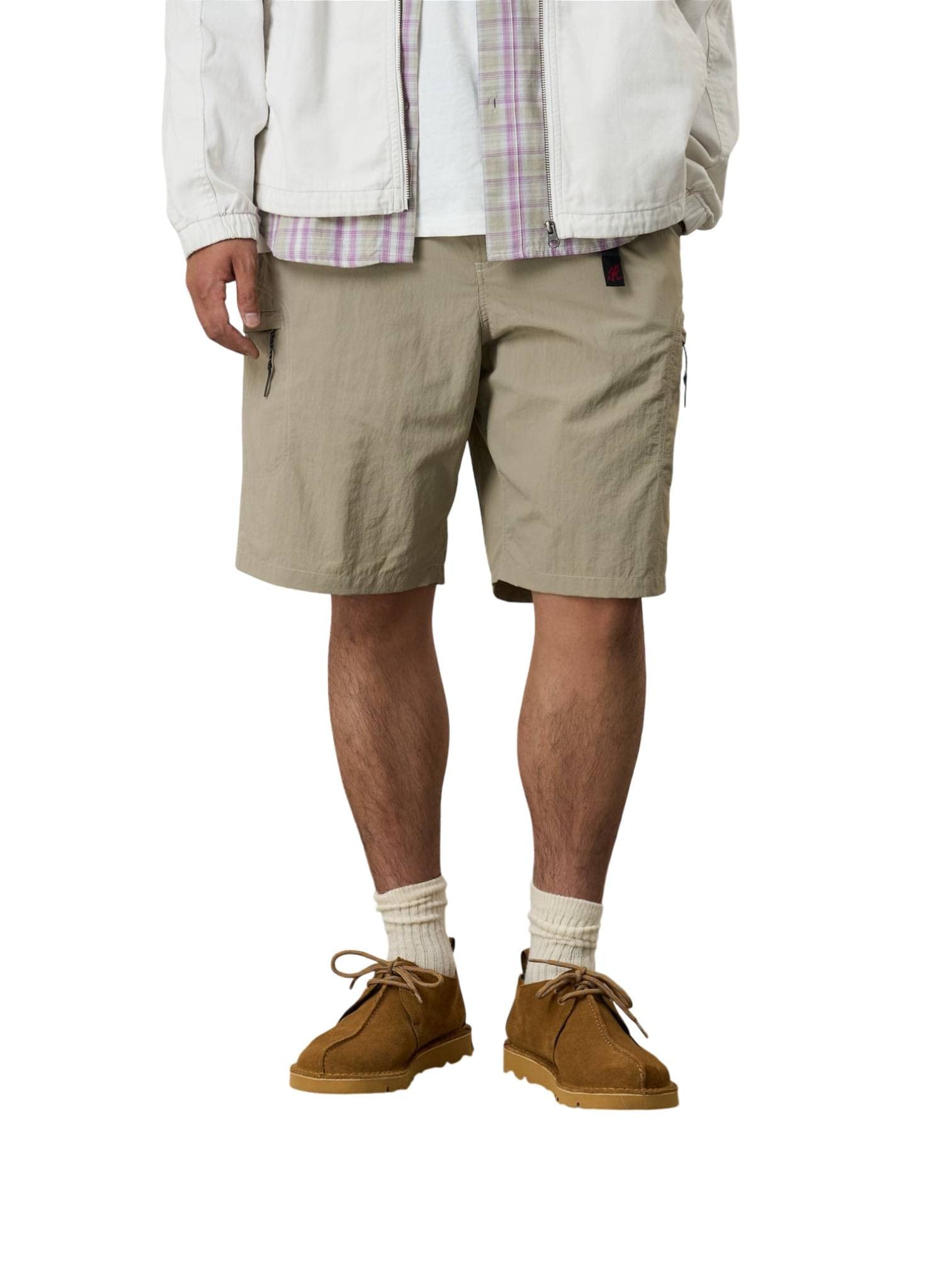 GRAMICCI Gramicci Nylon cliff shorts con tasconi e con cinturino integrato - milk tea - 3