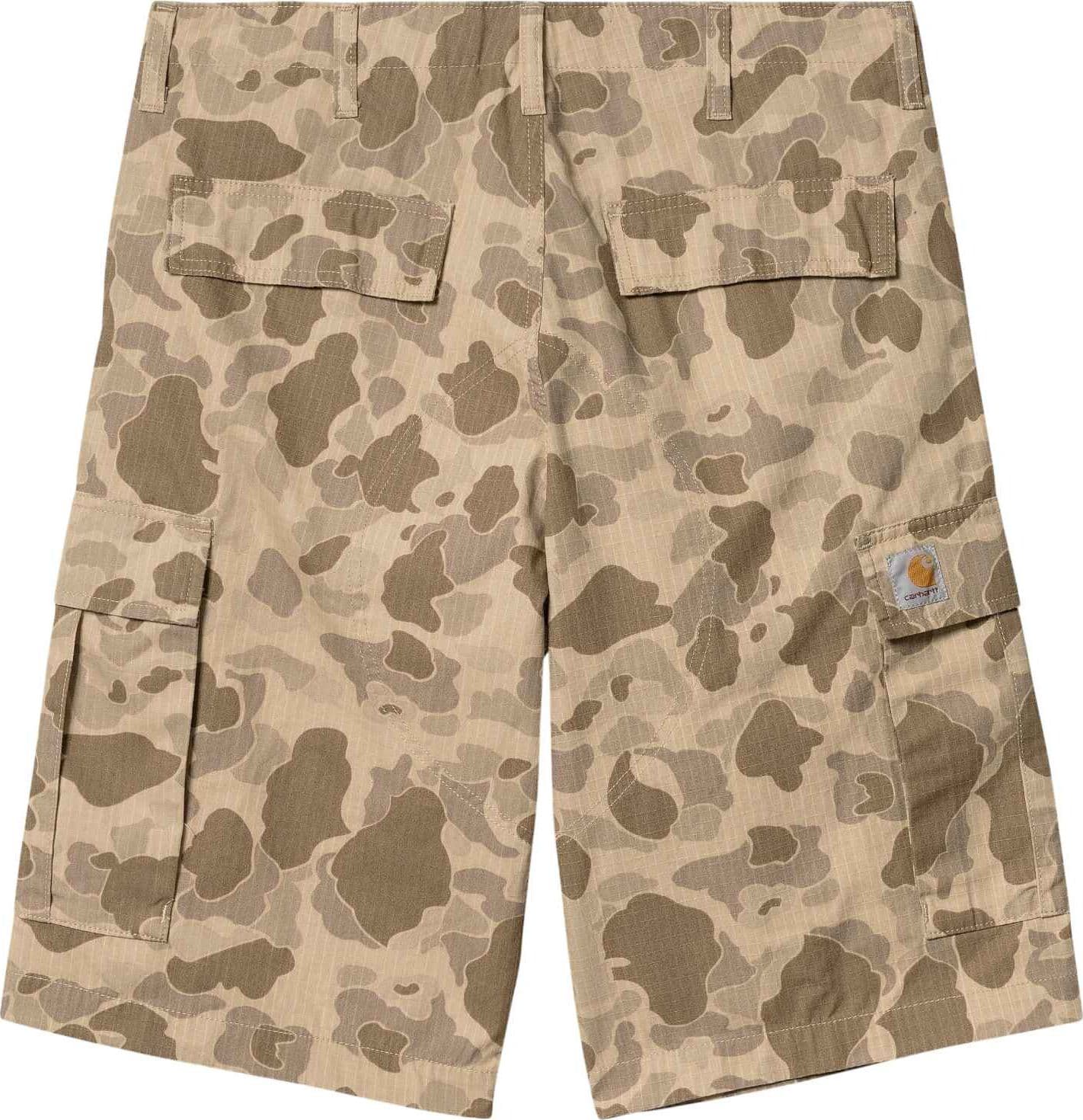 CARHARTT WIP Carhartt Wip Regular Cargo Short bermuda con tasconi in cotone - Camo Duck/Desert rinsed - 3