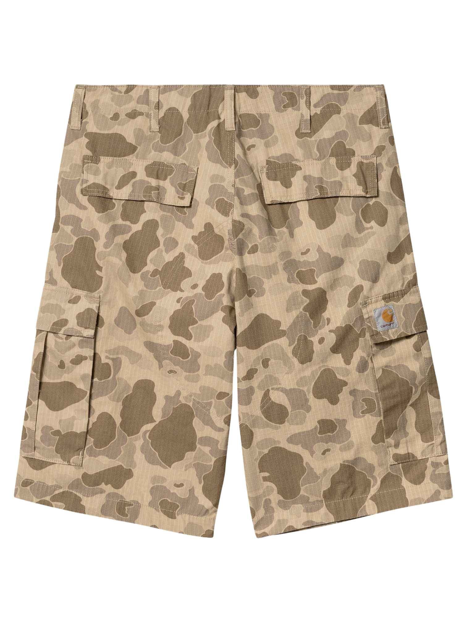 CARHARTT WIP Carhartt Wip Regular Cargo Short bermuda con tasconi in cotone - Camo Duck/Desert rinsed - 3