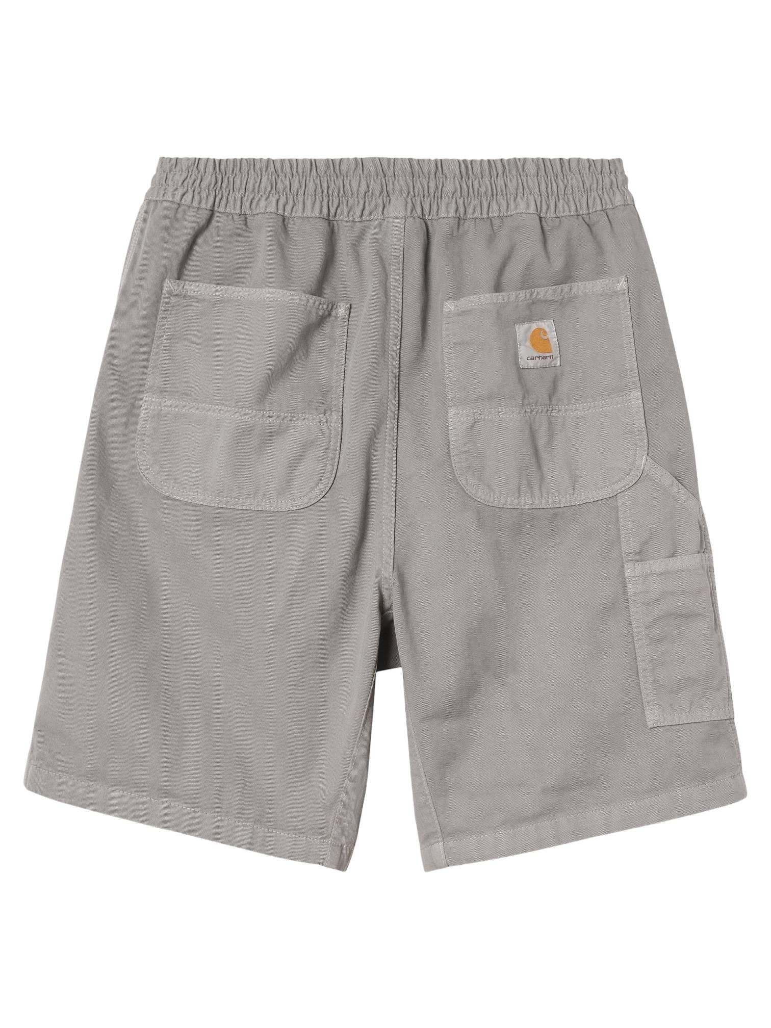 CARHARTT WIP Carhartt Wip Flint short in cotone gamba larga con elastico in vita - Yosemite garment dyed - 3