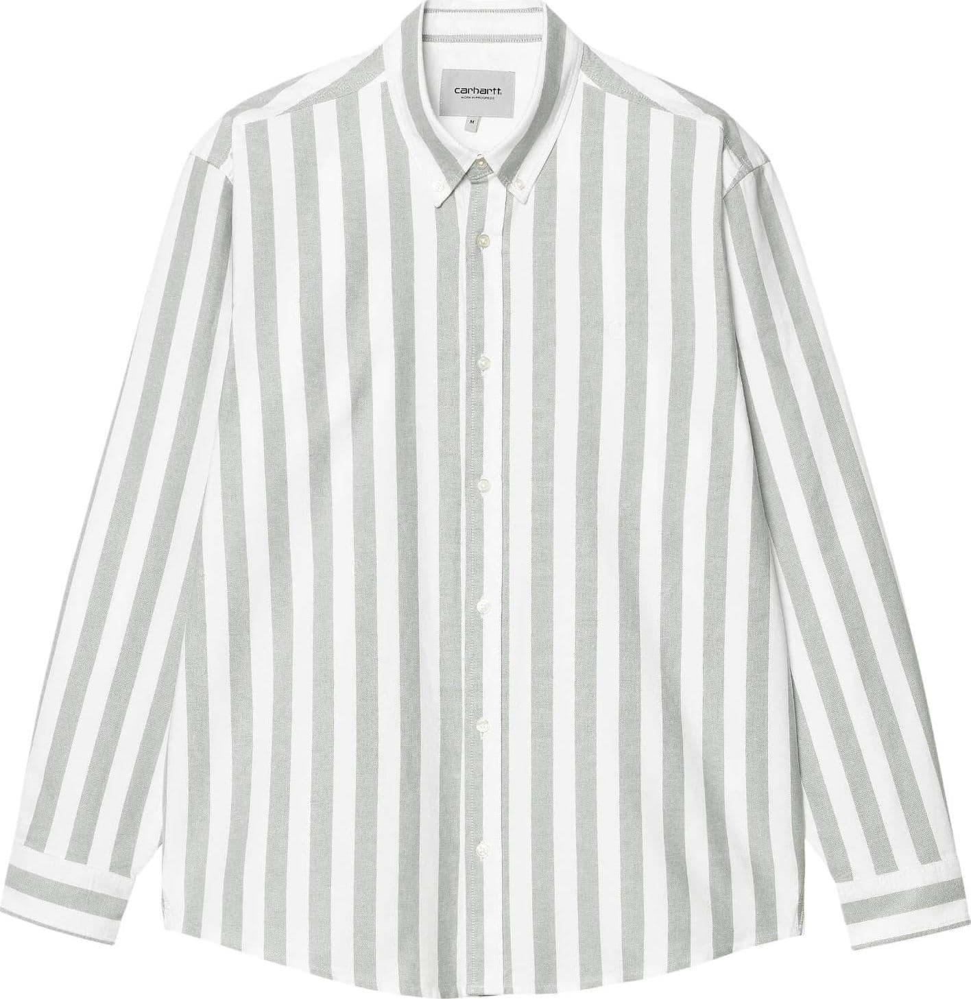 CARHARTT WIP Carhartt Wip Dillion stripe shirt camicione a righe maniche lunghe - Park/White - 3