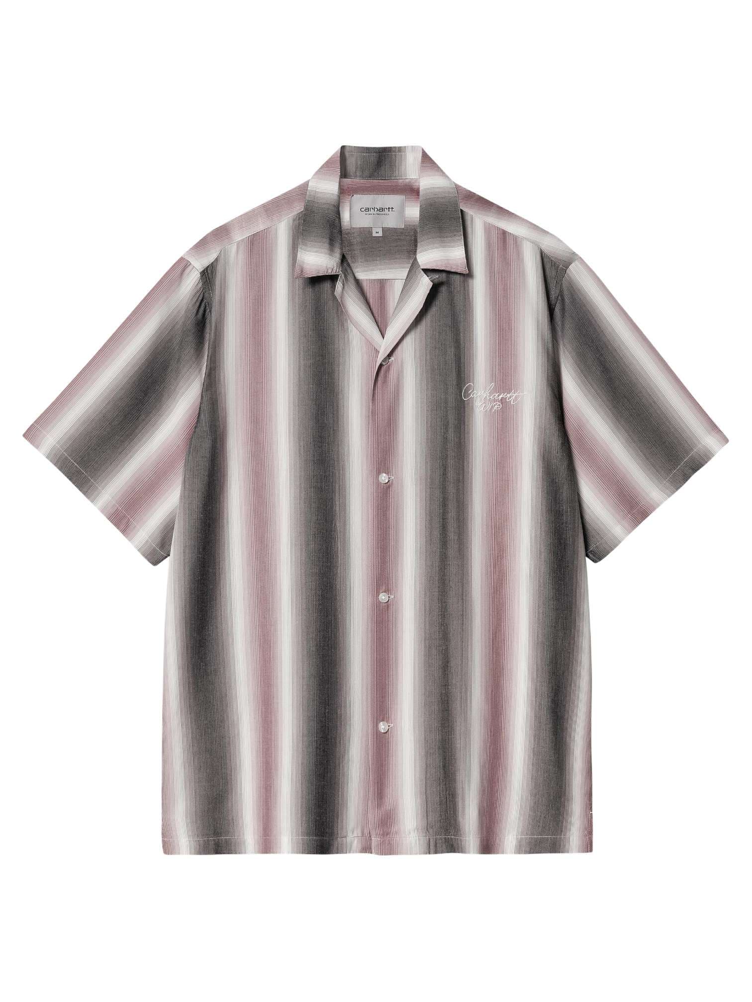 CARHARTT WIP Carhartt Wip S/S Dashner stripe Shirt camicia maniche corte a righe - Graphite / White - 3