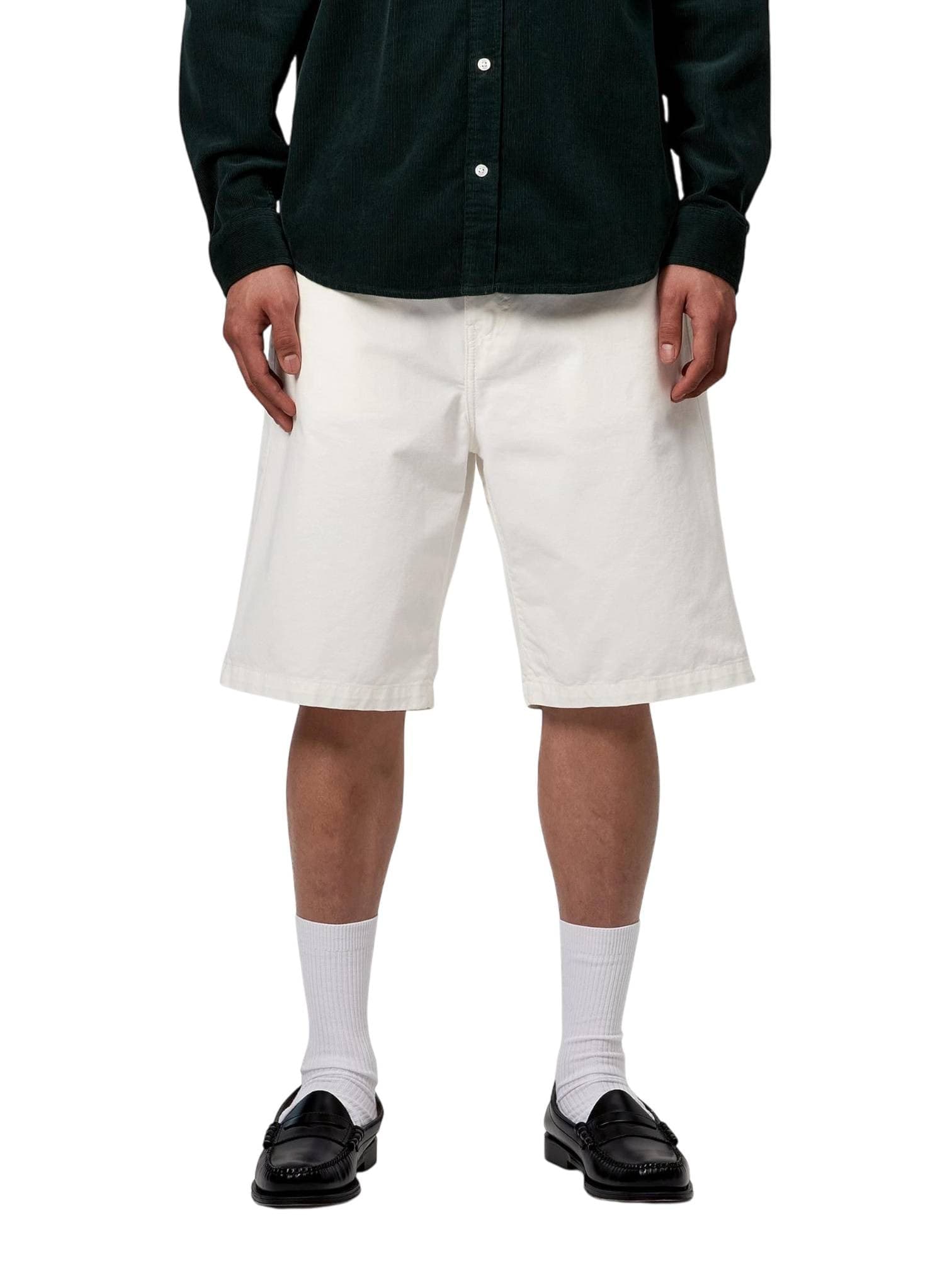 CARHARTT WIP Carhartt Wip Landon short in cotone gamba larga - Off-White rinsed - 3