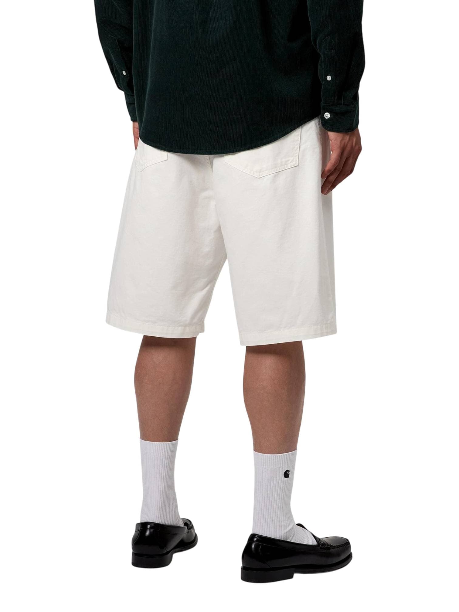 CARHARTT WIP Carhartt Wip Landon short in cotone gamba larga - Off-White rinsed - 4