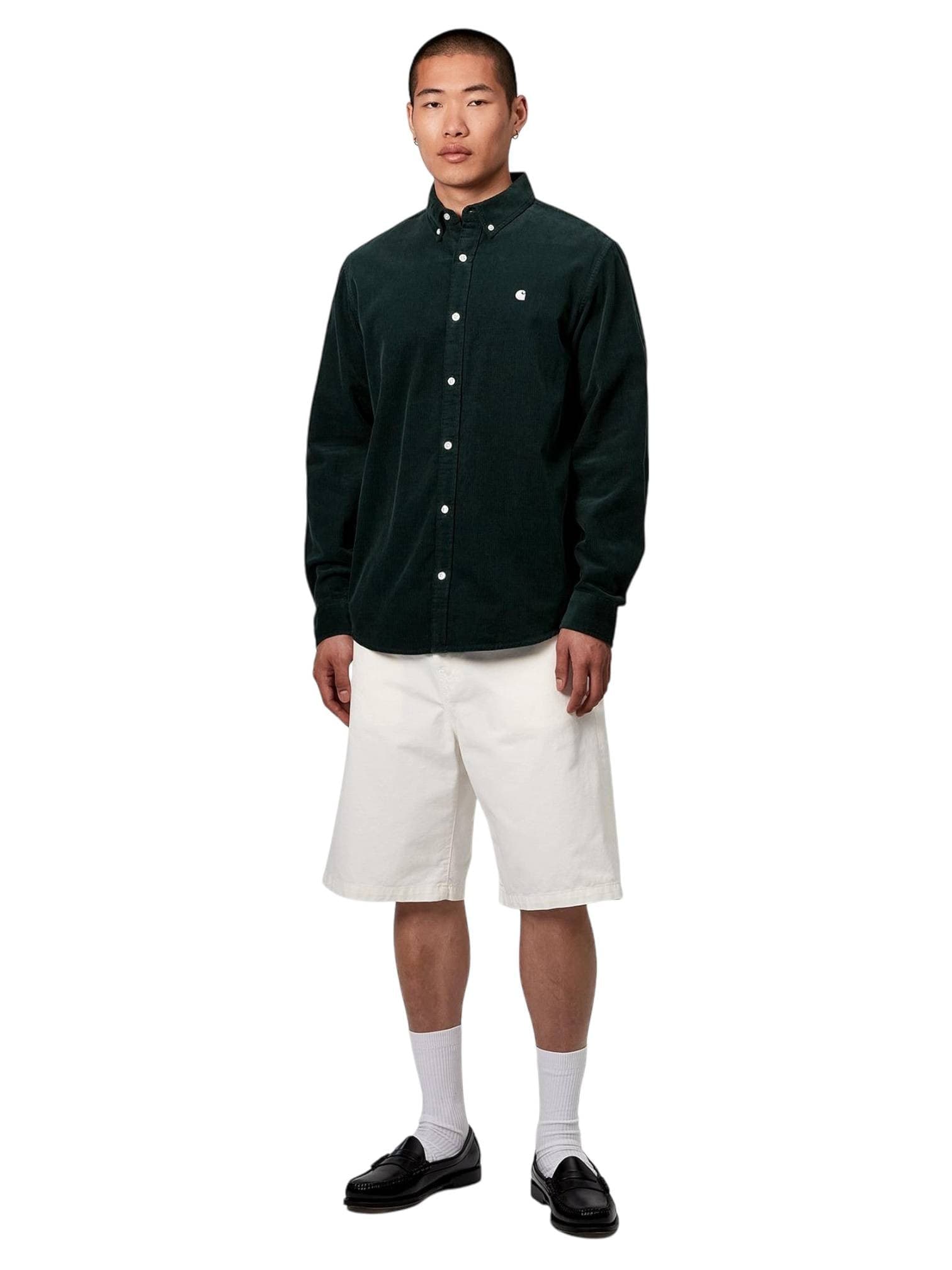 CARHARTT WIP Carhartt Wip Landon short in cotone gamba larga - Off-White rinsed - 6