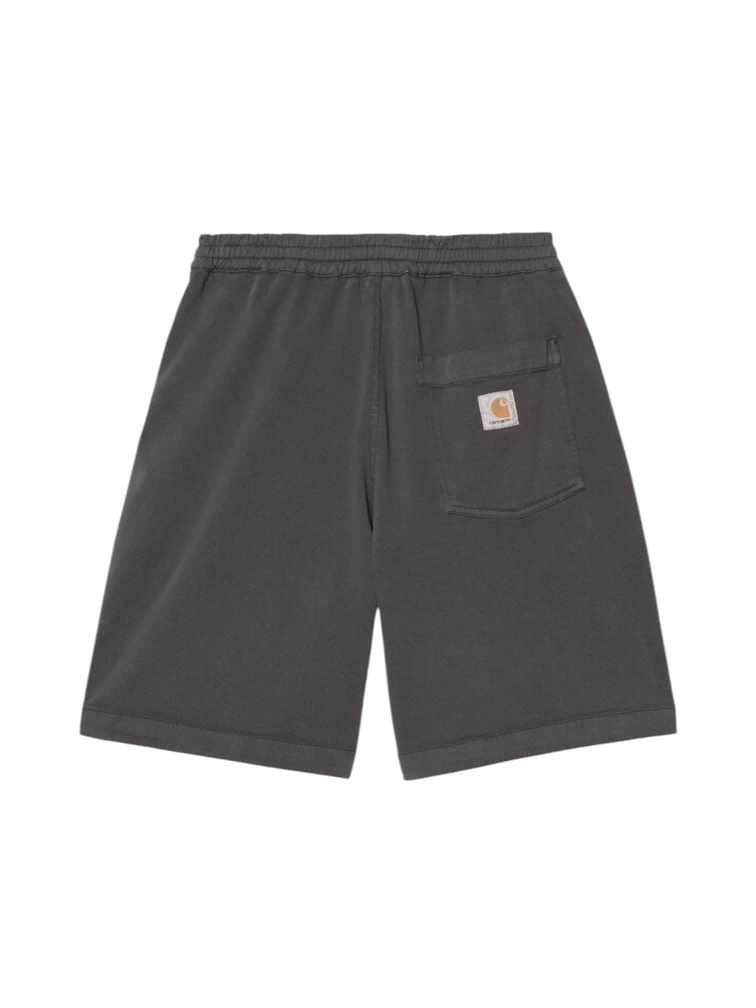CARHARTT WIP Carhartt Wip Floyde Short pantalocini in cotone con elastico in vita - Graphite garment dyed