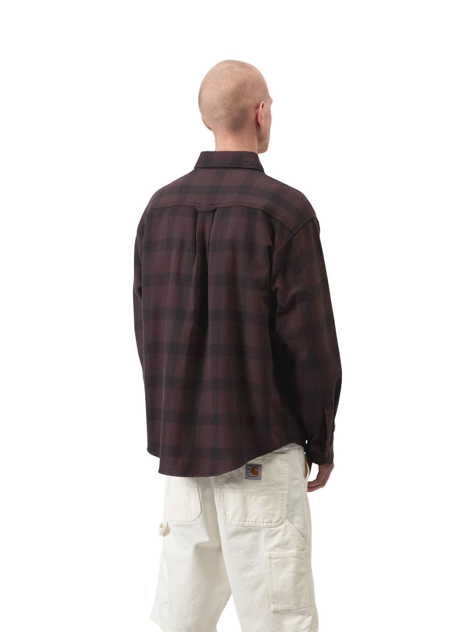 CARHARTT WIP Carhartt Wip L/S Edmands check Shirt camicione a quadri in cotone - Natural / Palisander - 4