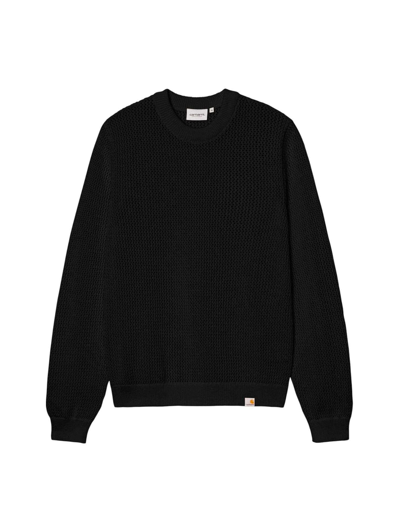 CARHARTT WIP Carhartt Wip Stockton Sweater maglioncino da uomo a uncinetto - Black - 3