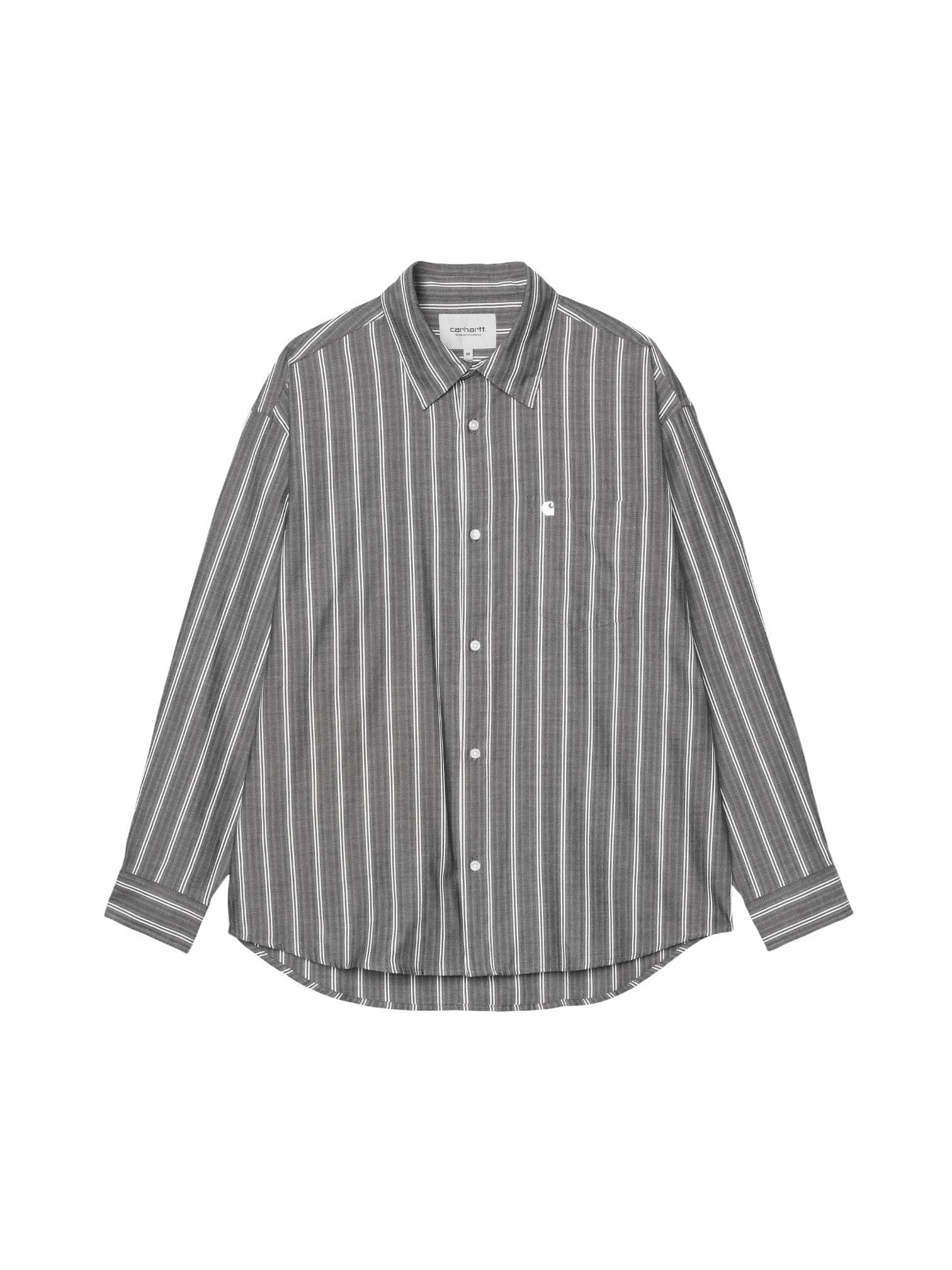 CARHARTT WIP Carhartt Wip L/S Beale Shirt camicia a righe maniche lunghe - Black/white - 6
