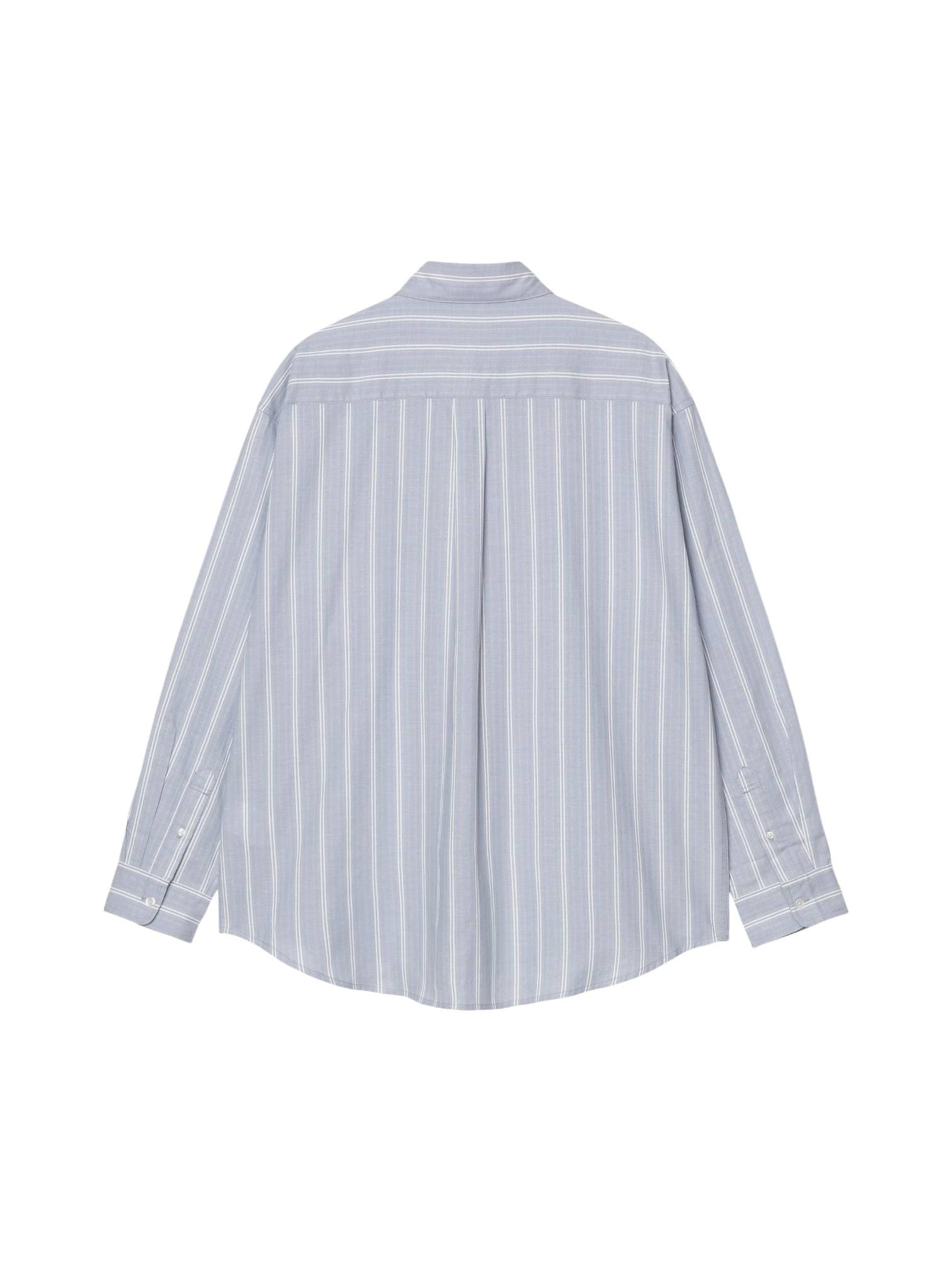 CARHARTT WIP Carhartt Wip L/S Beale Shirt camicia a righe maniche lunghe - Beale Stripe/Gentle Blue - 2