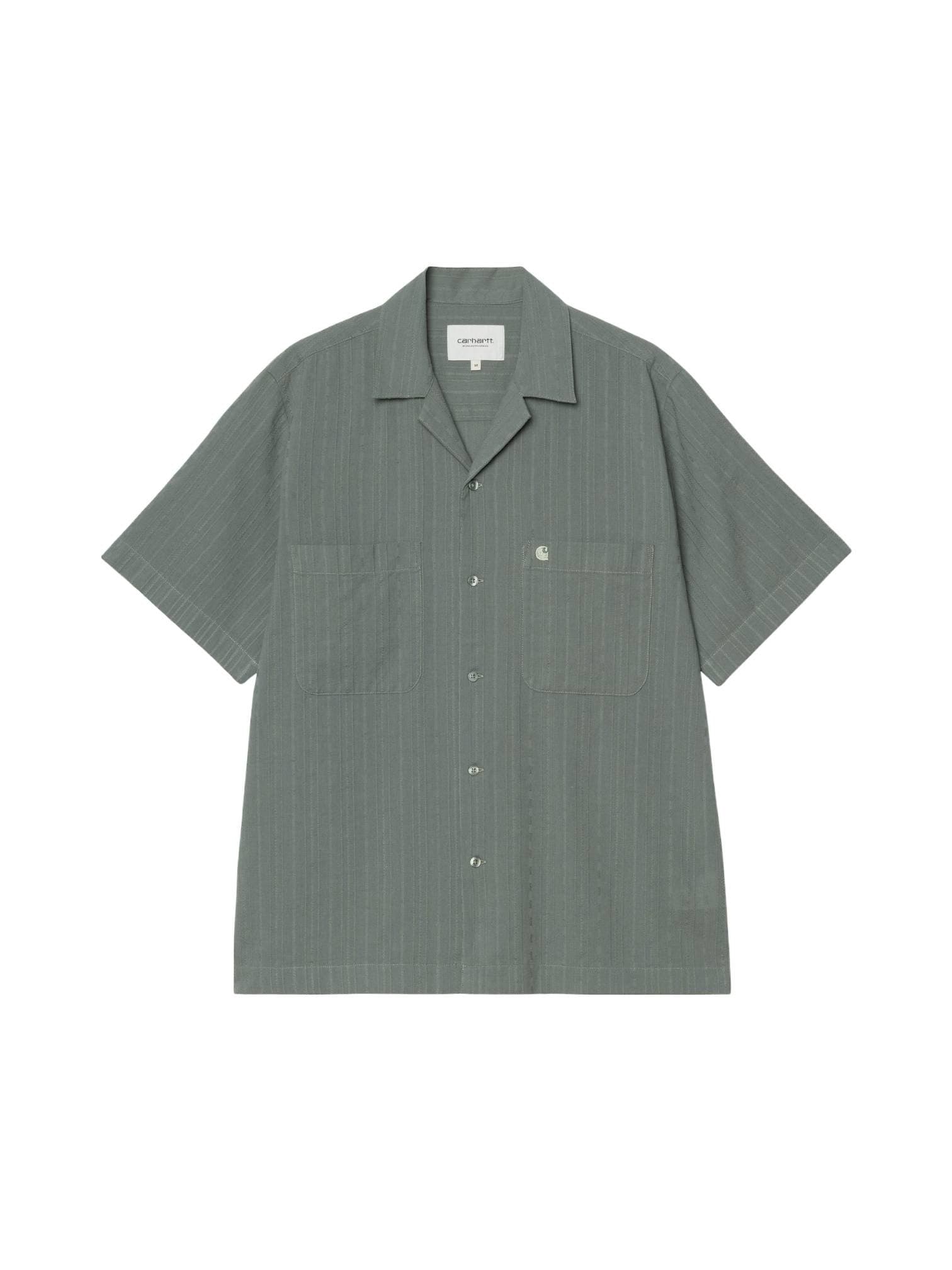 CARHARTT WIP Carhartt Wip S/S Gareth Shirt camicia maniche corte con collo bowling - Velvet green - 3