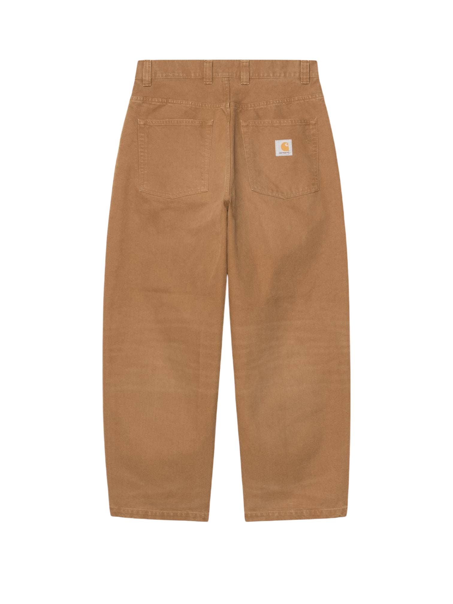 CARHARTT WIP Carhartt Wip Brandon pants jeans gamba larga in canvas rigido - Hamilton Brown grind washed - 7