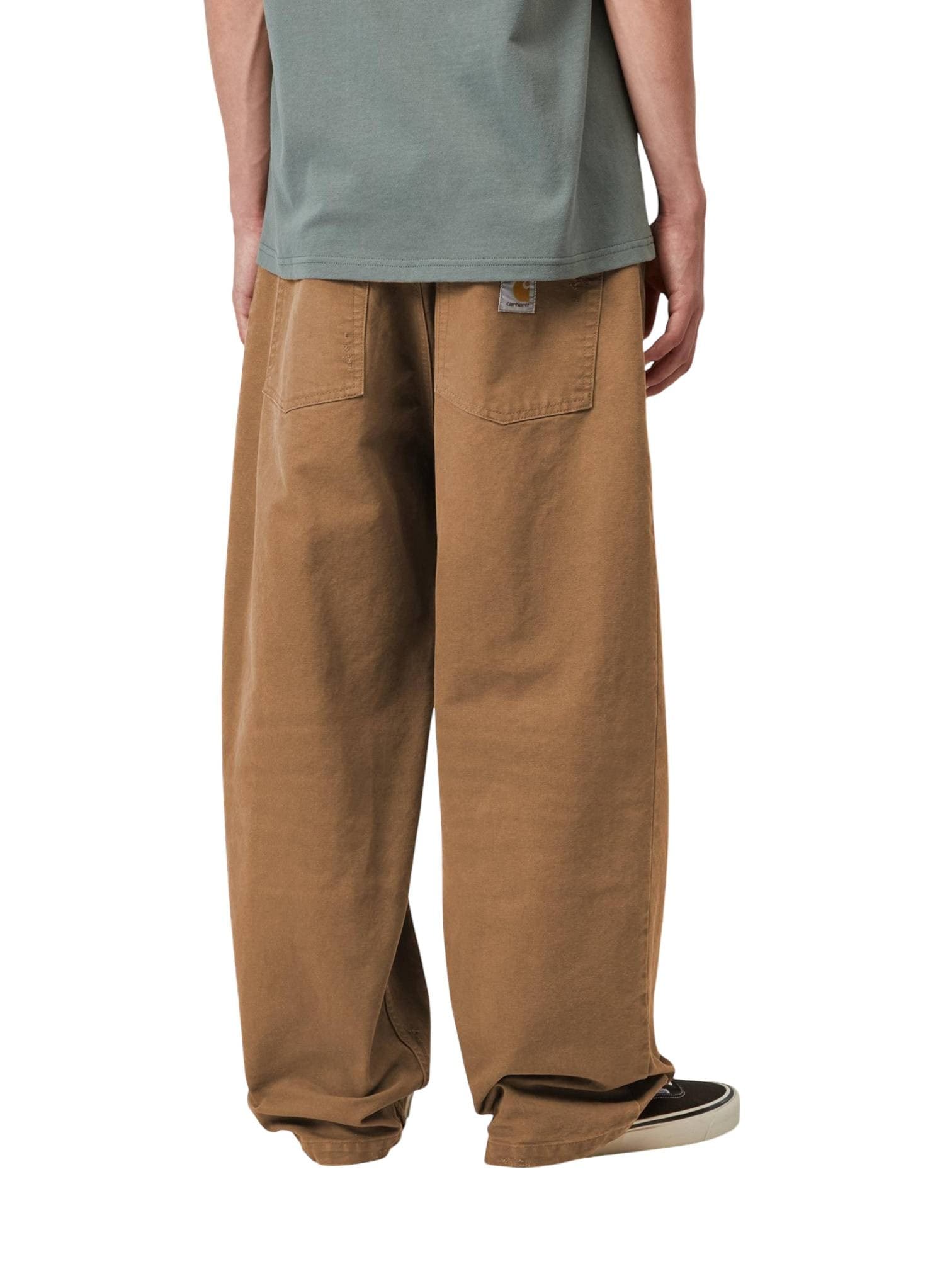 CARHARTT WIP Carhartt Wip Brandon pants jeans gamba larga in canvas rigido - Hamilton Brown grind washed - 4