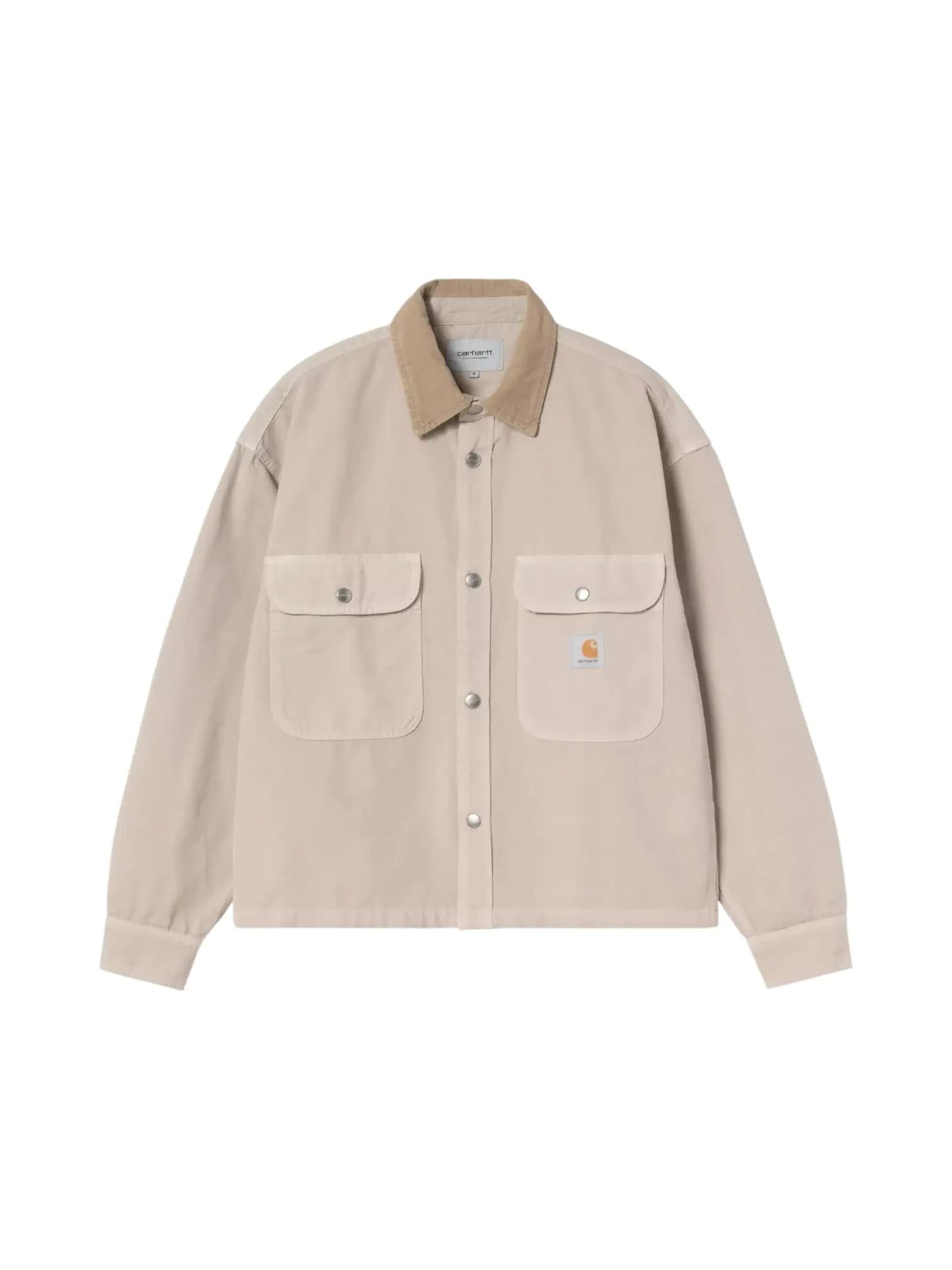 CARHARTT WIP Carhartt Wip Prescott Shirt Jacket Giacca estiva con colletto - String / Leather garment dyed - 3