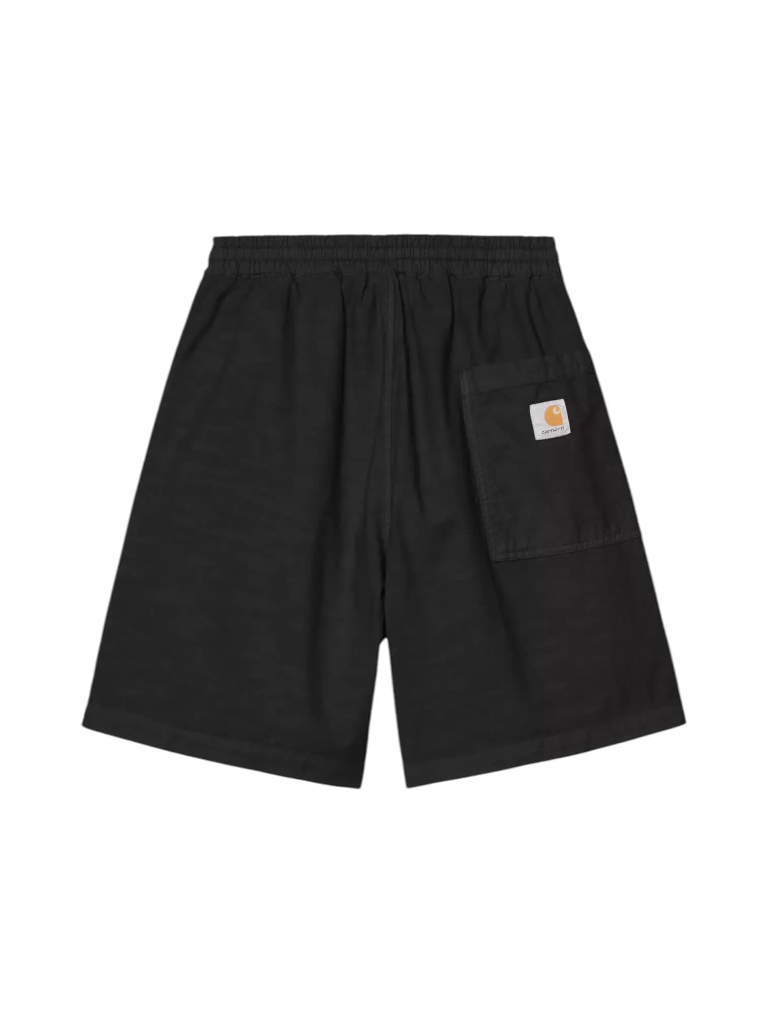 CARHARTT WIP Carhartt Wip Rainer Shorts bermuda in cotone con elastico in vita - black garment dyed - 7