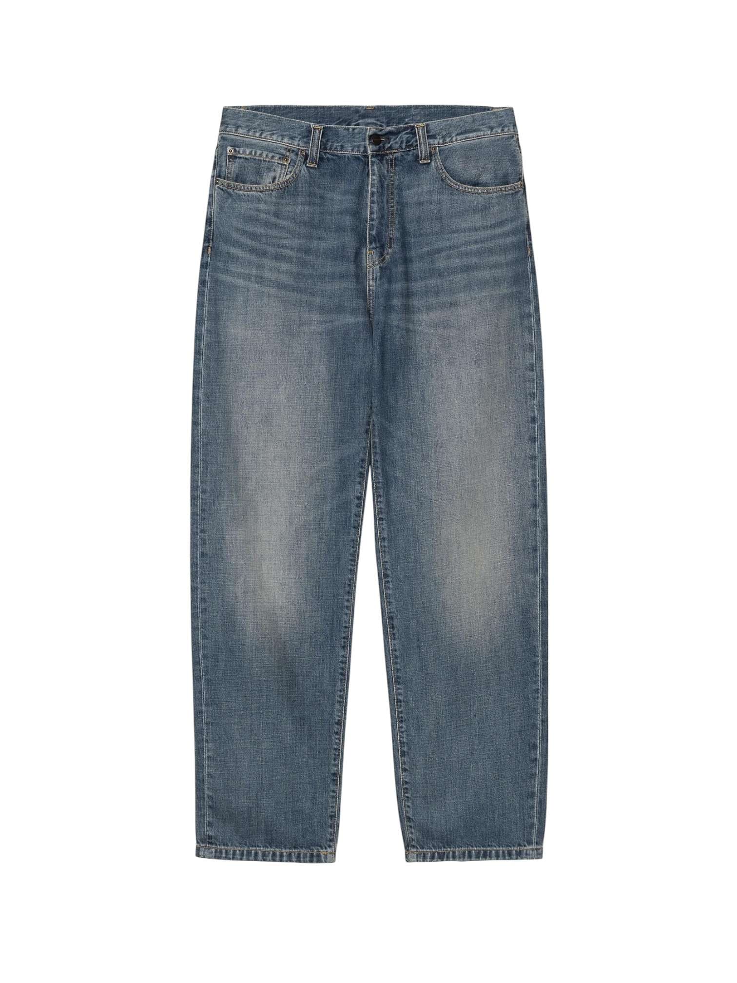 CARHARTT WIP Carhartt Wip Aaron denim Pant jeans gamba dritta da uomo - Blue dark used washed - 2