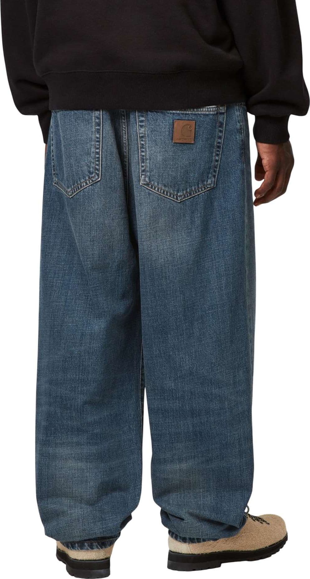 CARHARTT WIP Carhartt Wip Aaron denim Pant jeans gamba dritta da uomo - Blue dark used washed - 4