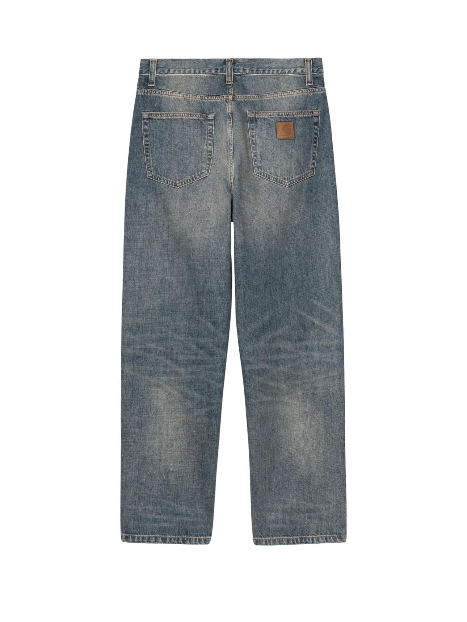 CARHARTT WIP Carhartt Wip Aaron Pant jeans gamba dritta - Blue worn used washed - 7