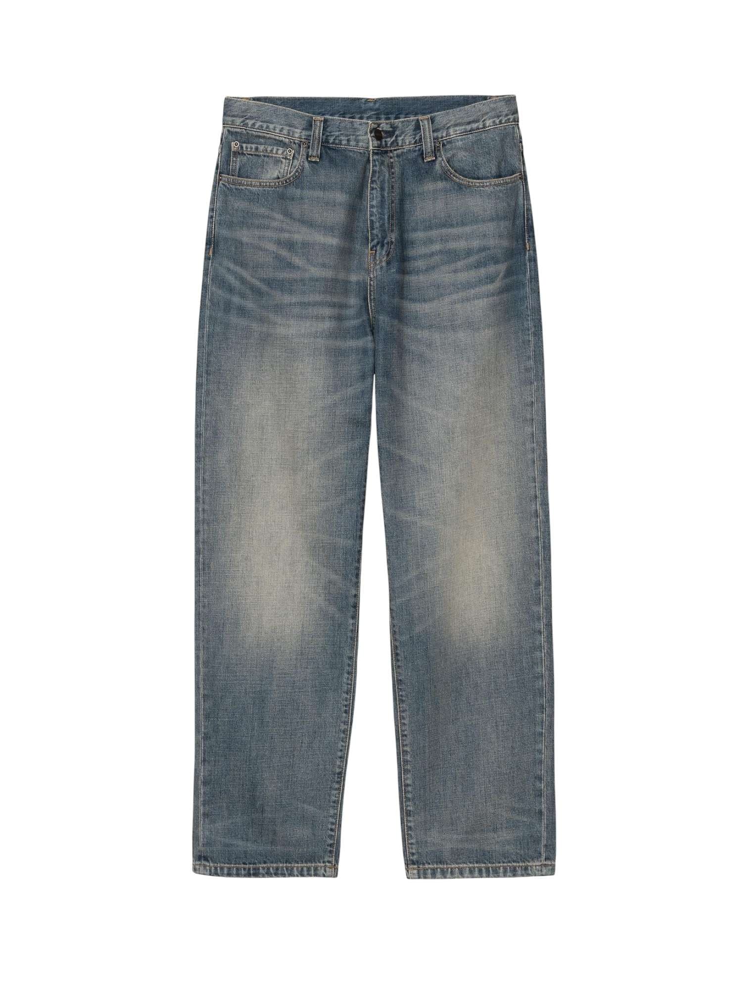 CARHARTT WIP Carhartt Wip Aaron Pant jeans gamba dritta - Blue worn used washed - 2