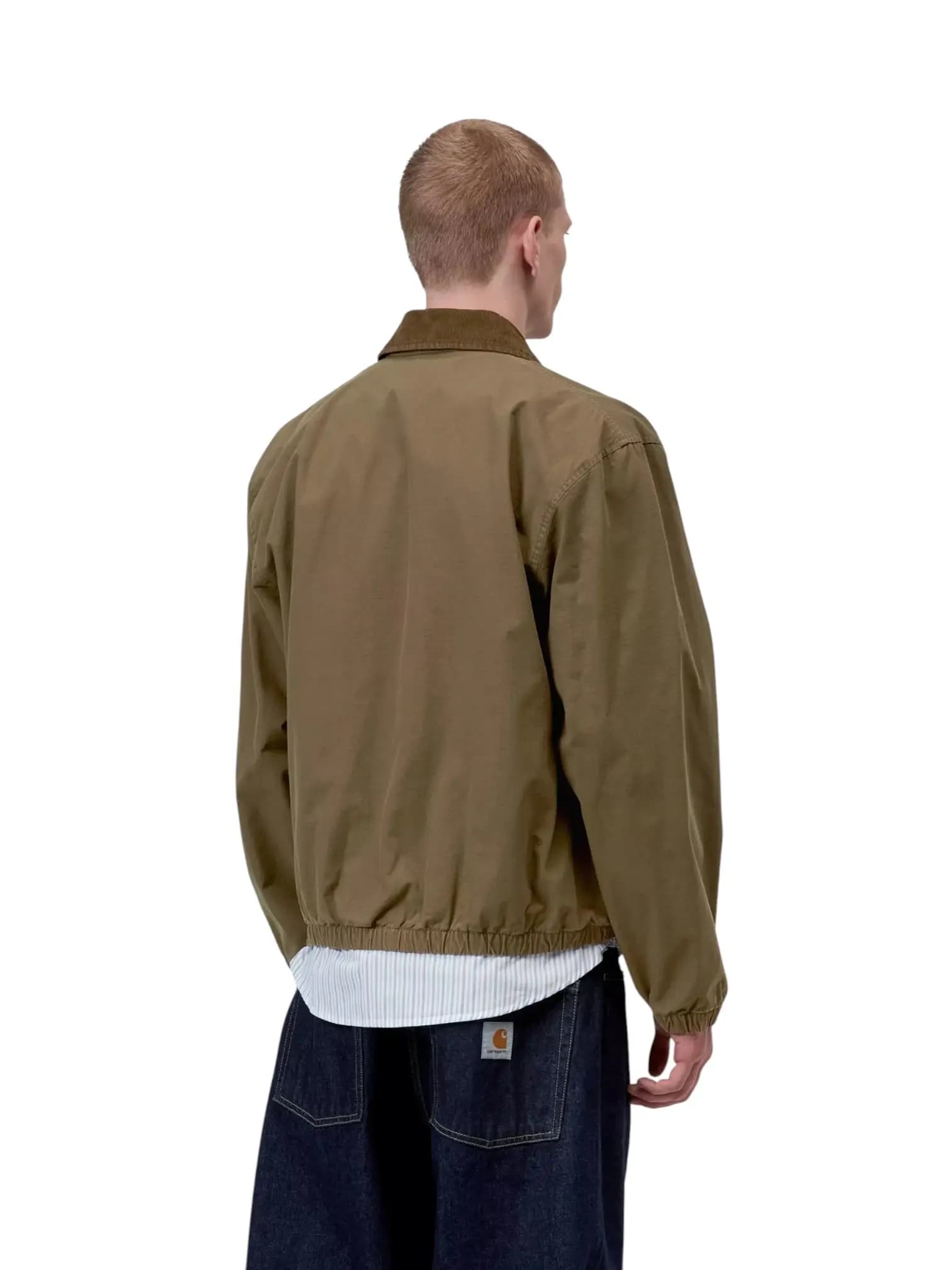 CARHARTT WIP Carhartt Wip Madison Ripstop Jacket Giacca leggera con colletto in velluto - Dark Beech / Black garment dyed - 4