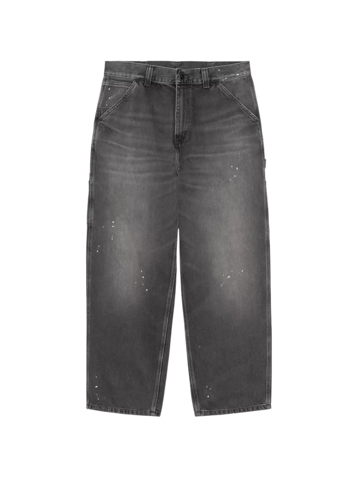 CARHARTT WIP Carhartt Wip OG Single Knee Pant jeans gamba larga con vernice - Black destroy wash splatter - 2