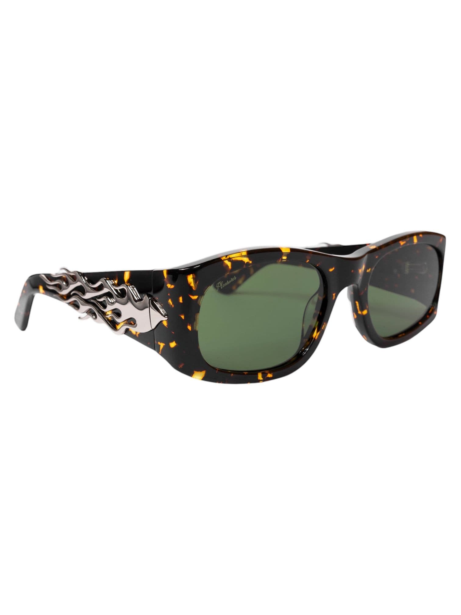 PLEASURES Pleasures x Akila eazy sunglasses occhiali da sole - tortoise - 6