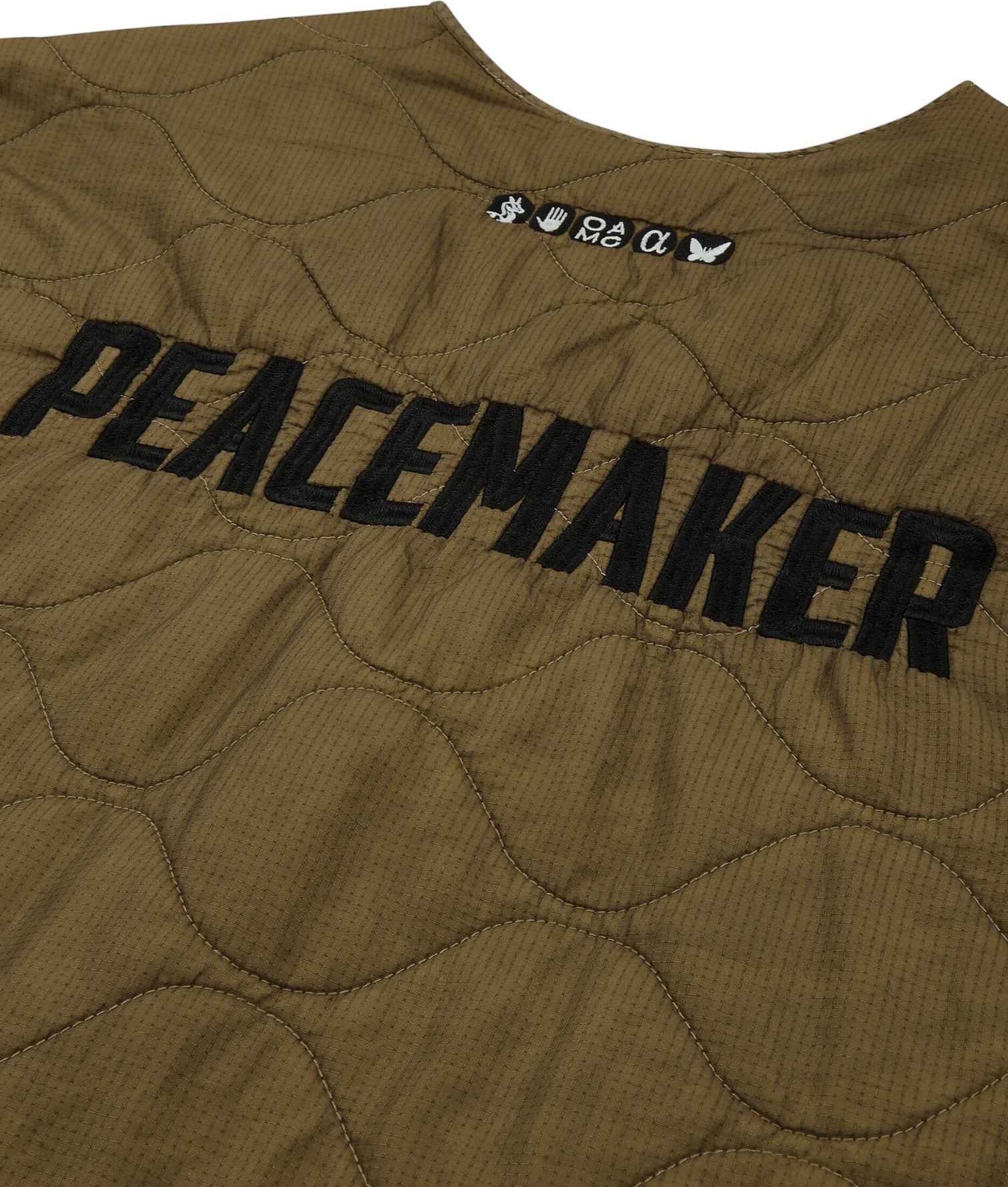 OAMC Peacemaker by Oamc Combat liner jacket giacca trapuntata con ricamo - beige - 3