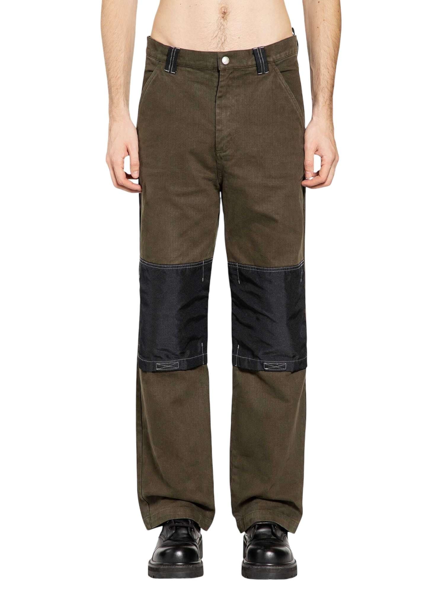 OAMC Peacemaker by Oamc Workwear Pants  pantaloni in canvas rigido - military green - 4