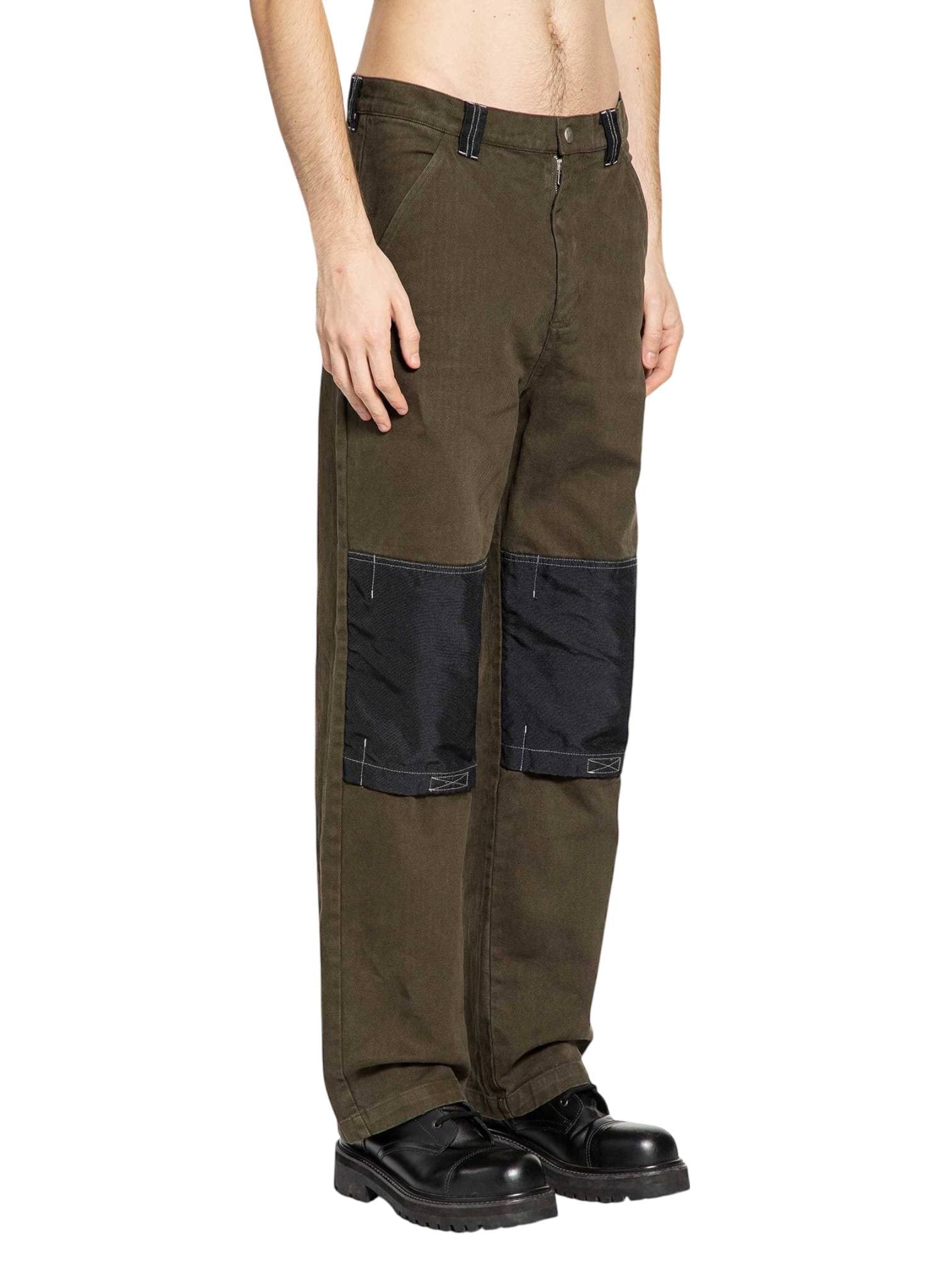 OAMC Peacemaker by Oamc Workwear Pants  pantaloni in canvas rigido - military green - 5