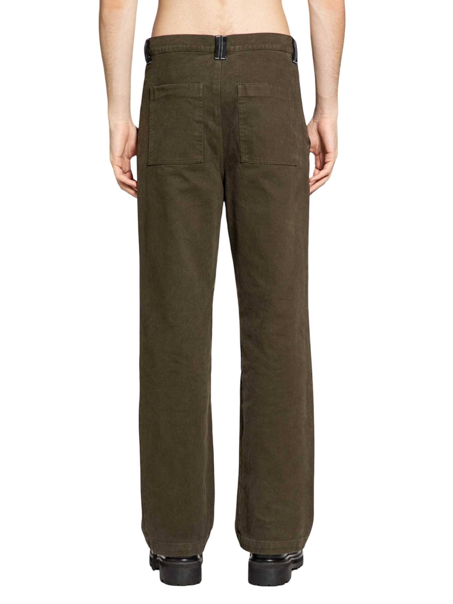 OAMC Peacemaker by Oamc Workwear Pants  pantaloni in canvas rigido - military green - 6