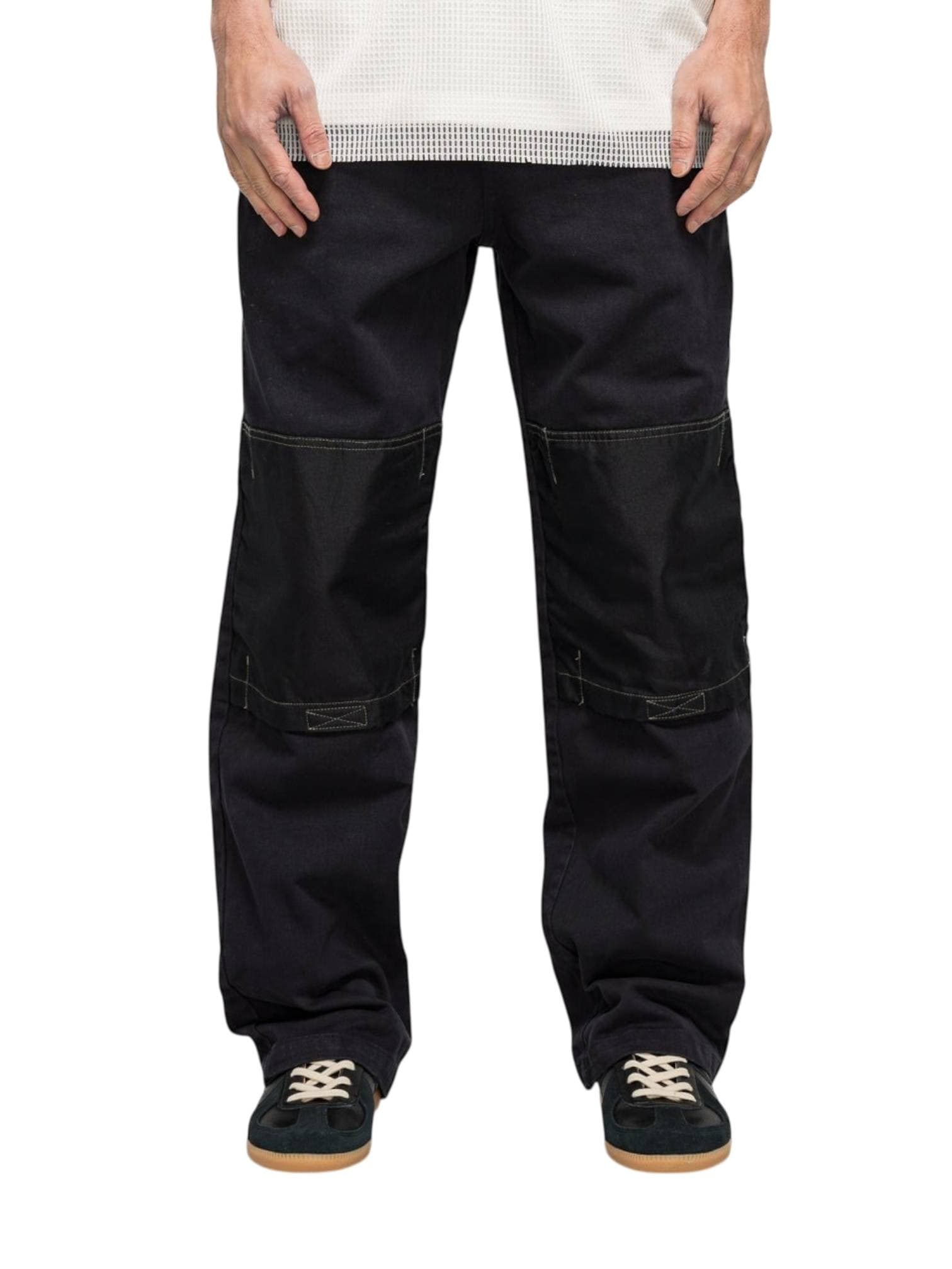 OAMC Peacemaker by Oamc Workwear Pants  pantaloni in canvas rigido - black - 4