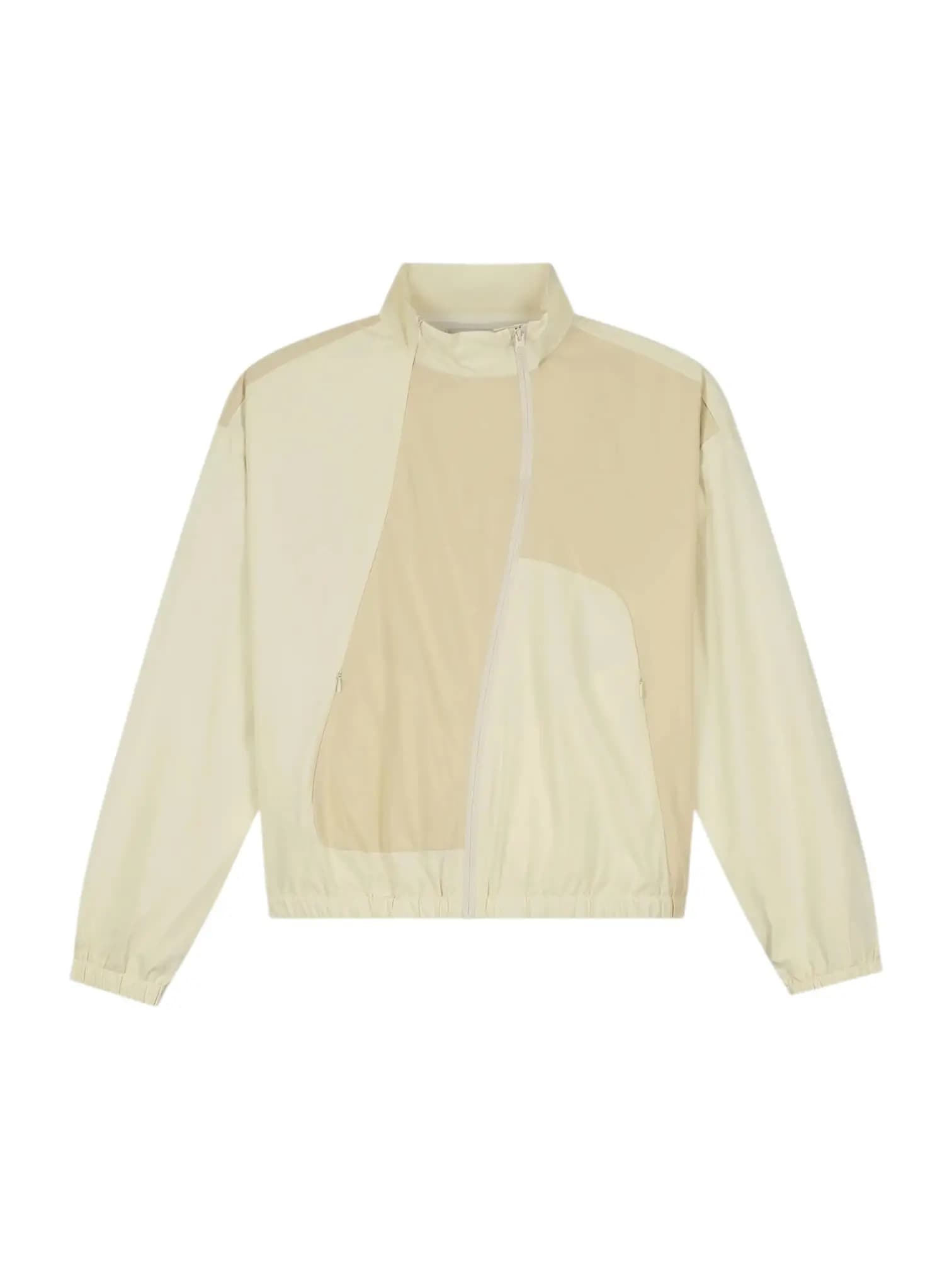 ARTE ANTWERP Arte Antwerp Curve Zipper track Jacket giacca leggera in nylon con zip - cream - 8