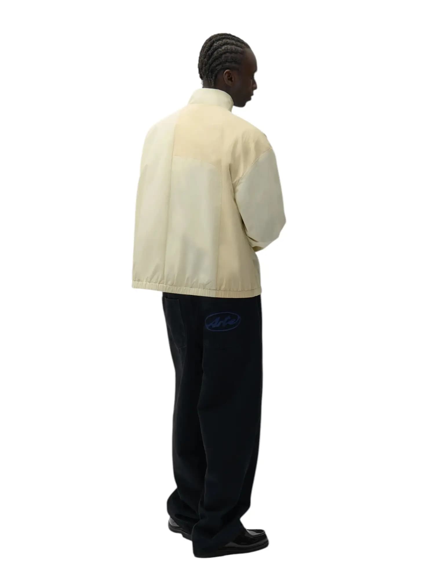 ARTE ANTWERP Arte Antwerp Curve Zipper track Jacket giacca leggera in nylon con zip - cream - 6