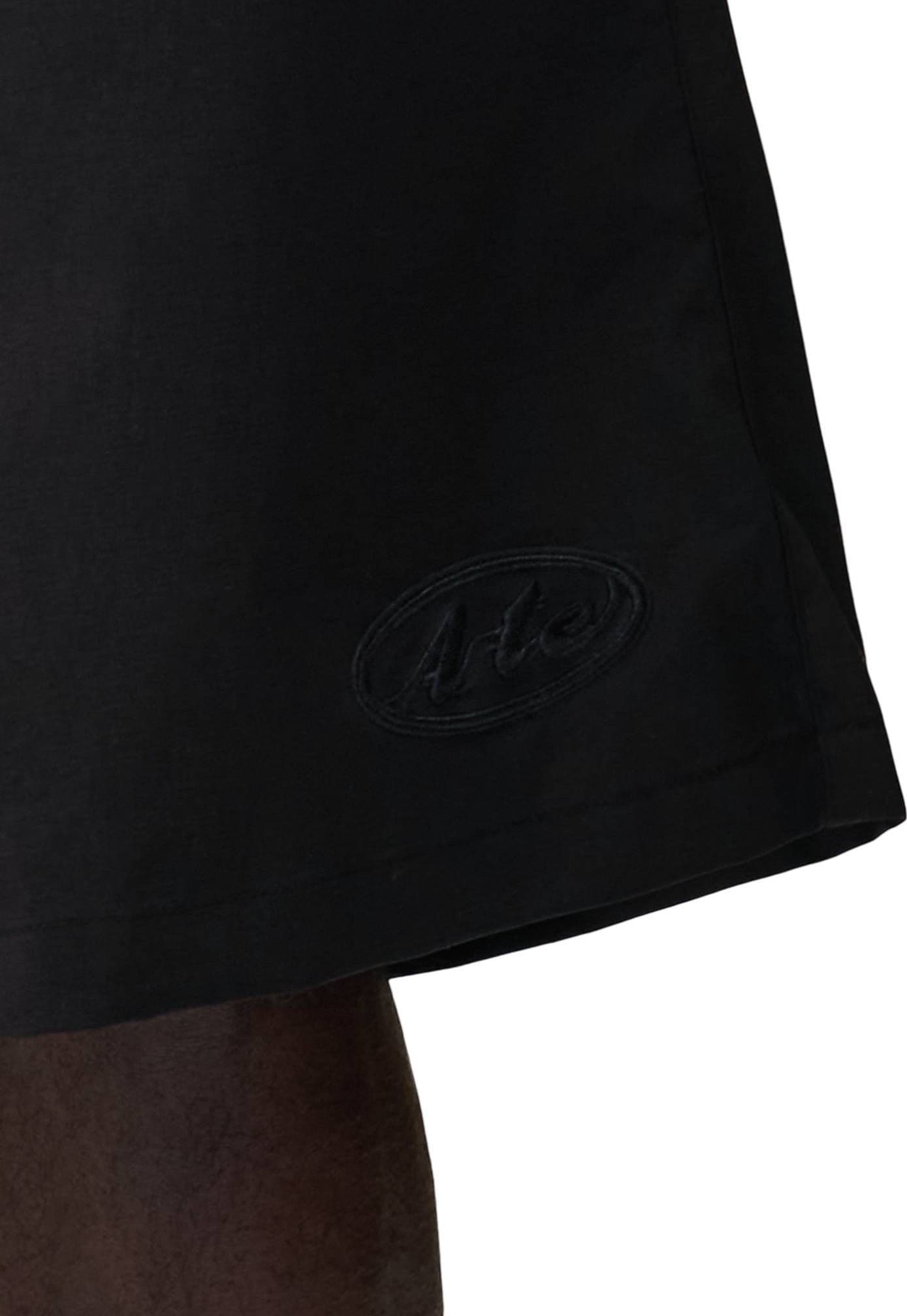 ARTE ANTWERP Arte Antwerp Distorted shorts pantaloncini corti in nylon leggero con elastico in vita - black - 6