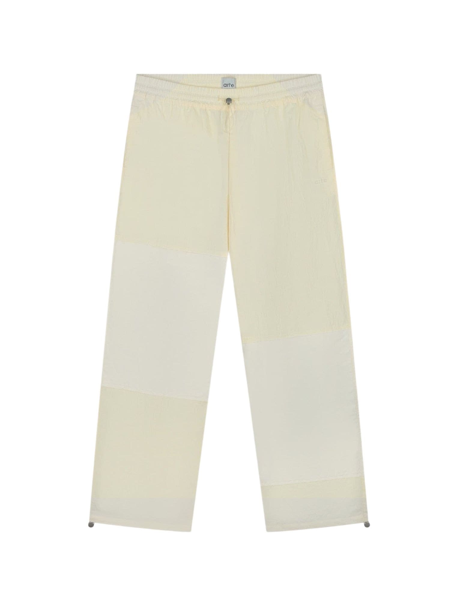 ARTE ANTWERP Arte Antwerp Squared Track Pants pantaloni tecnici in nylon - cream - 8