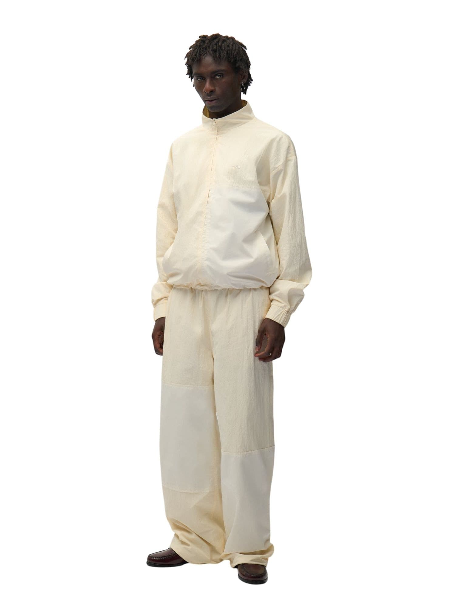 ARTE ANTWERP Arte Antwerp Squared Track Pants pantaloni tecnici in nylon - cream - 5
