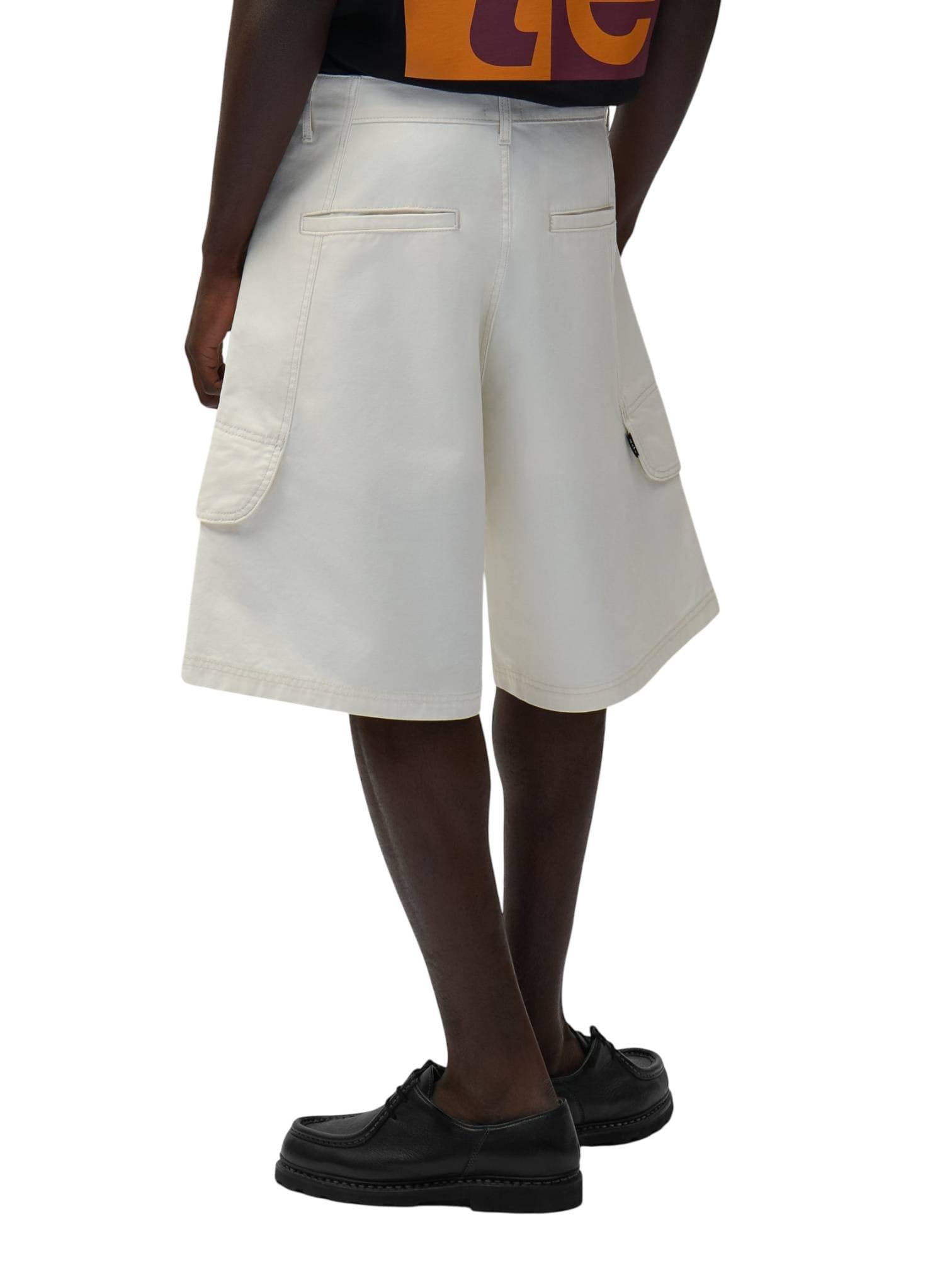 ARTE ANTWERP Arte Antwerp Canvas Cargo Shorts pantaloncini corti in canvas con tasconi - cream - 3