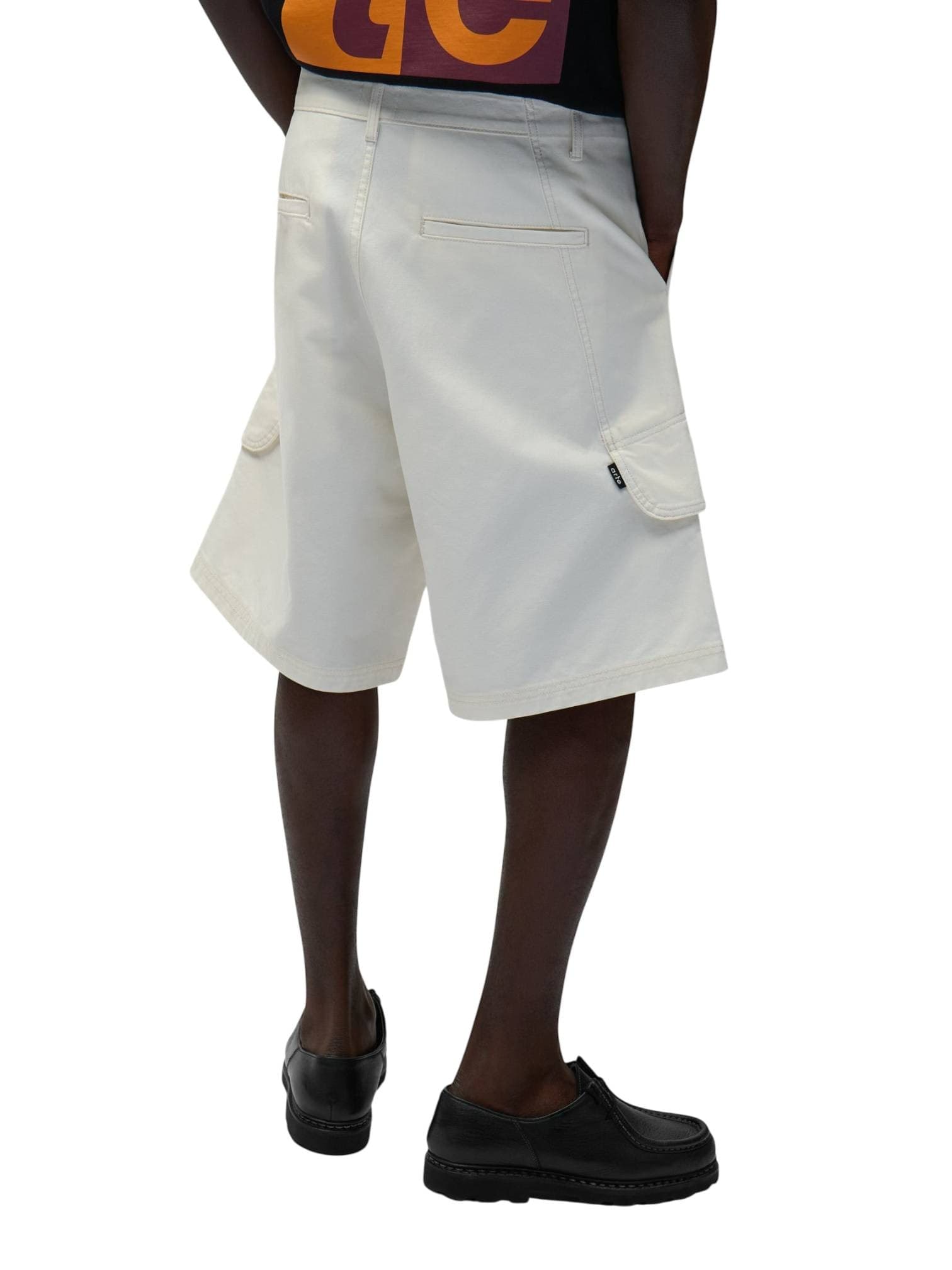 ARTE ANTWERP Arte Antwerp Canvas Cargo Shorts pantaloncini corti in canvas con tasconi - cream - 4