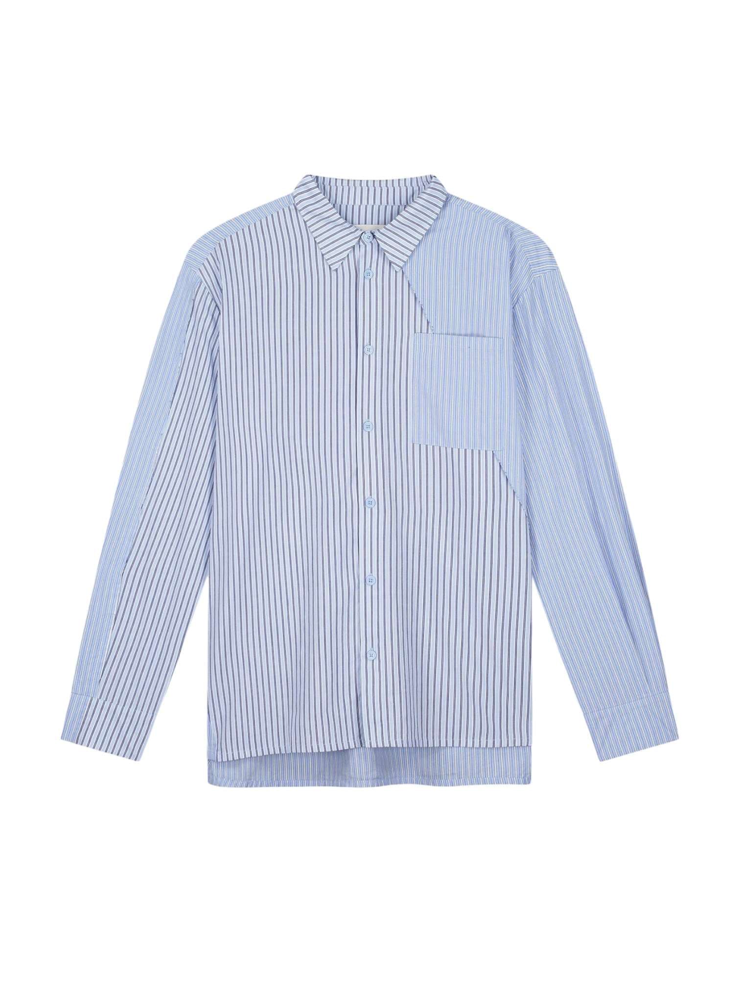 ARTE ANTWERP Arte Antwerp Asimetrical Long Shirt camicia a righe maniche lunghe - striped - 8