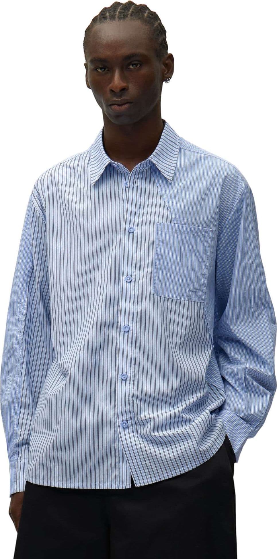 ARTE ANTWERP Arte Antwerp Asimetrical Long Shirt camicia a righe maniche lunghe - striped - 2