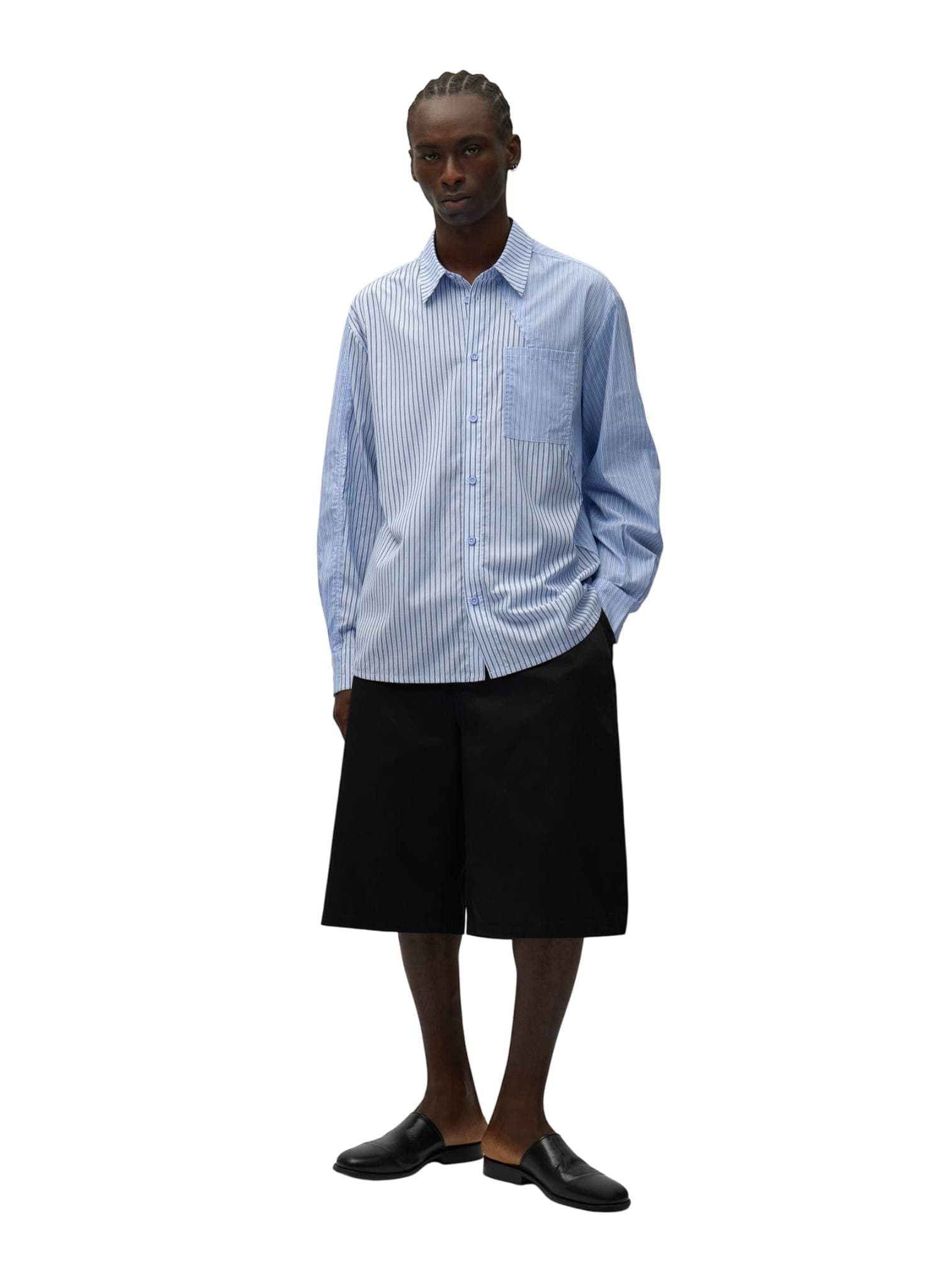ARTE ANTWERP Arte Antwerp Asimetrical Long Shirt camicia a righe maniche lunghe - striped - 4