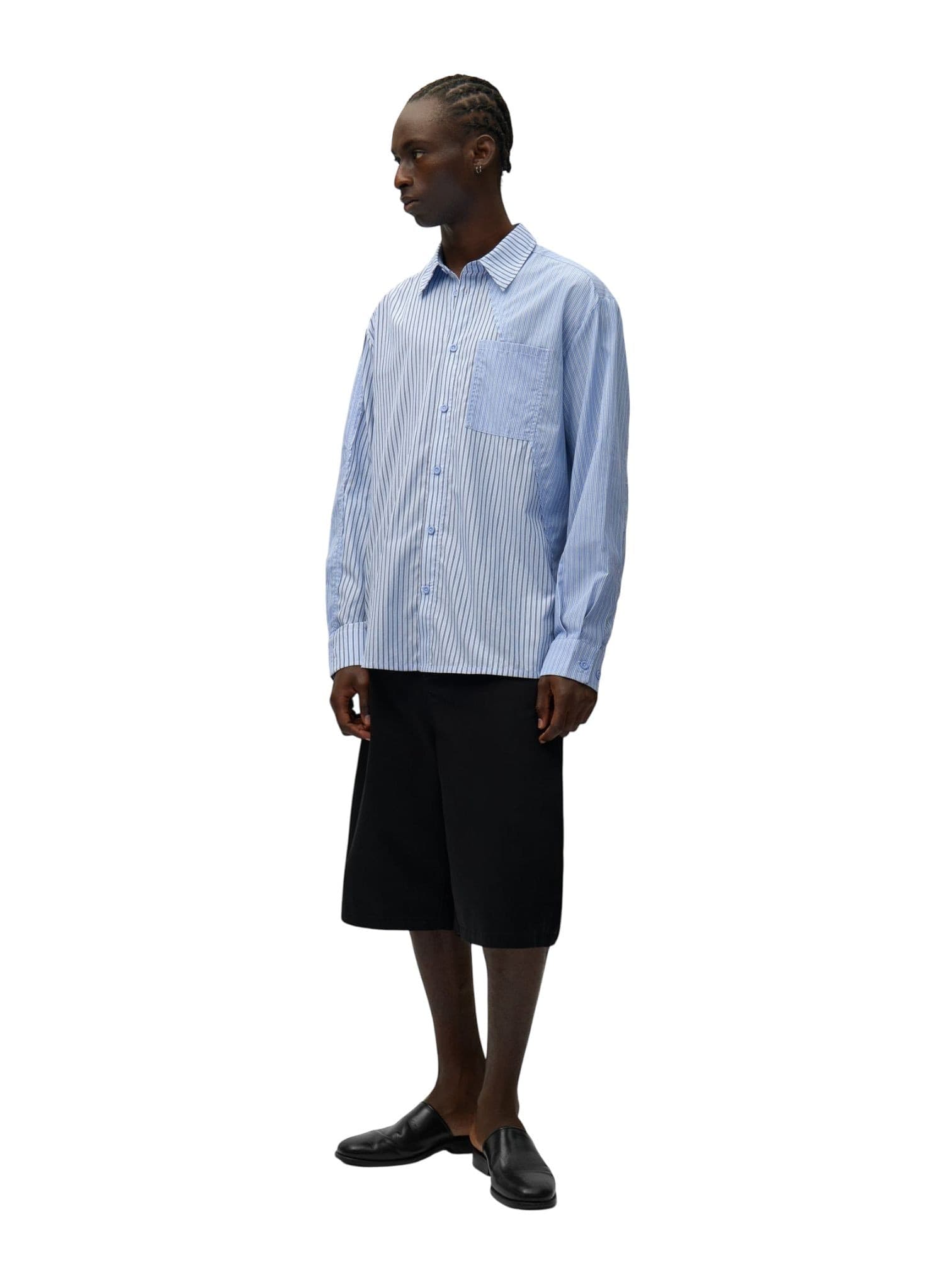 ARTE ANTWERP Arte Antwerp Asimetrical Long Shirt camicia a righe maniche lunghe - striped - 5