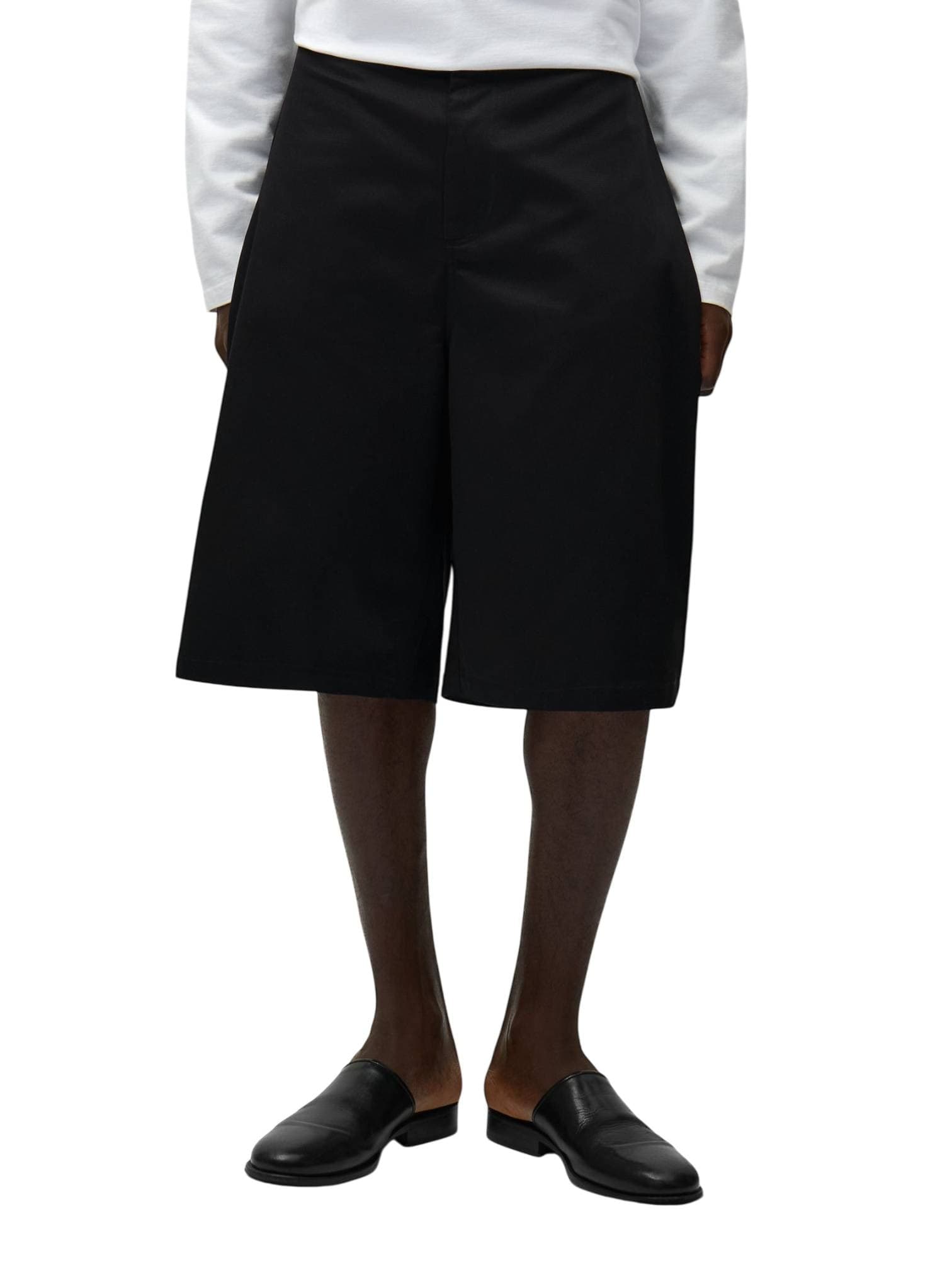 ARTE ANTWERP Arte Antwerp Classic Shorts pantaloncini corti classici in cotone gamba larga - black - 2