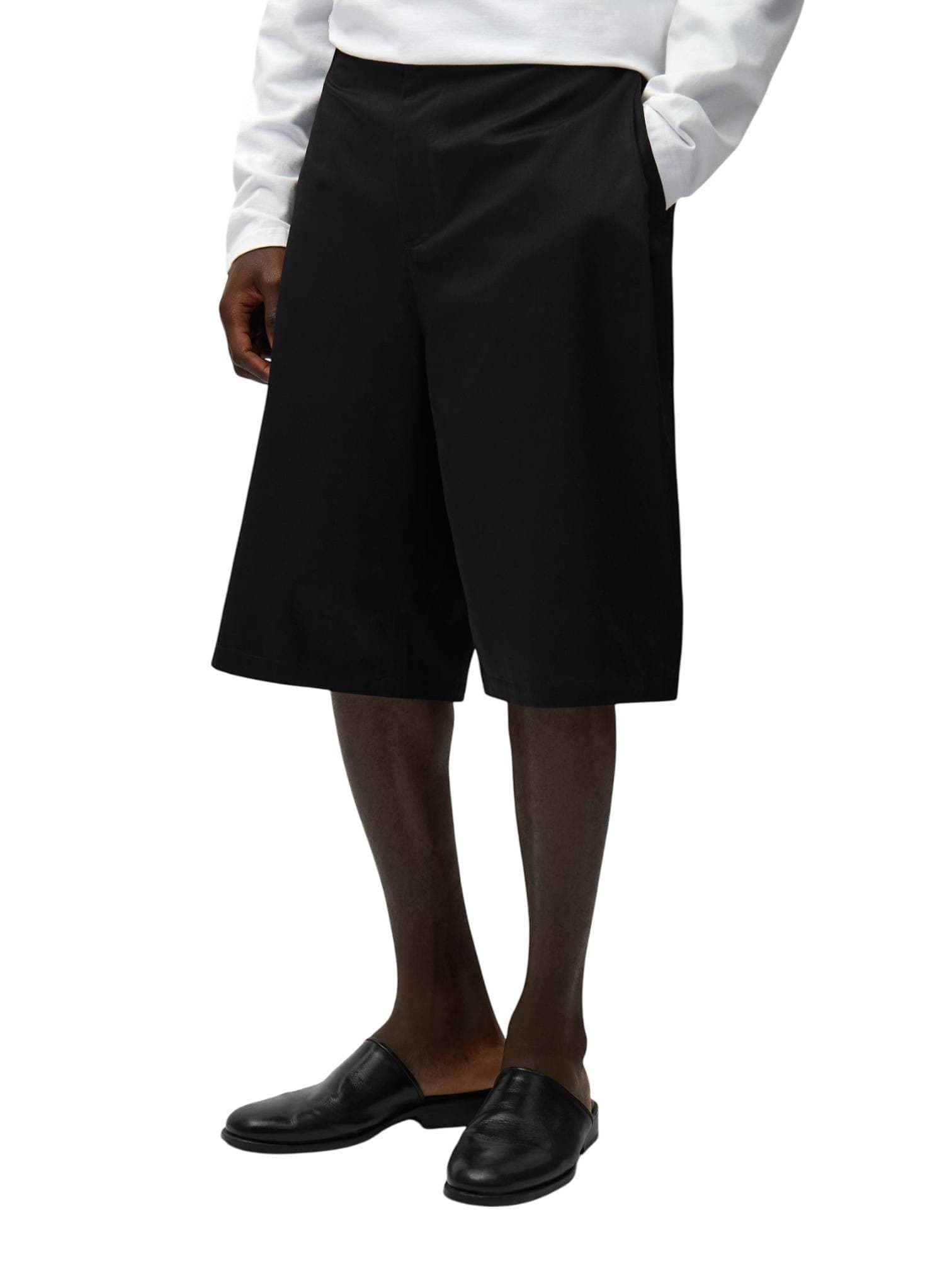 ARTE ANTWERP Arte Antwerp Classic Shorts pantaloncini corti classici in cotone gamba larga - black - 3