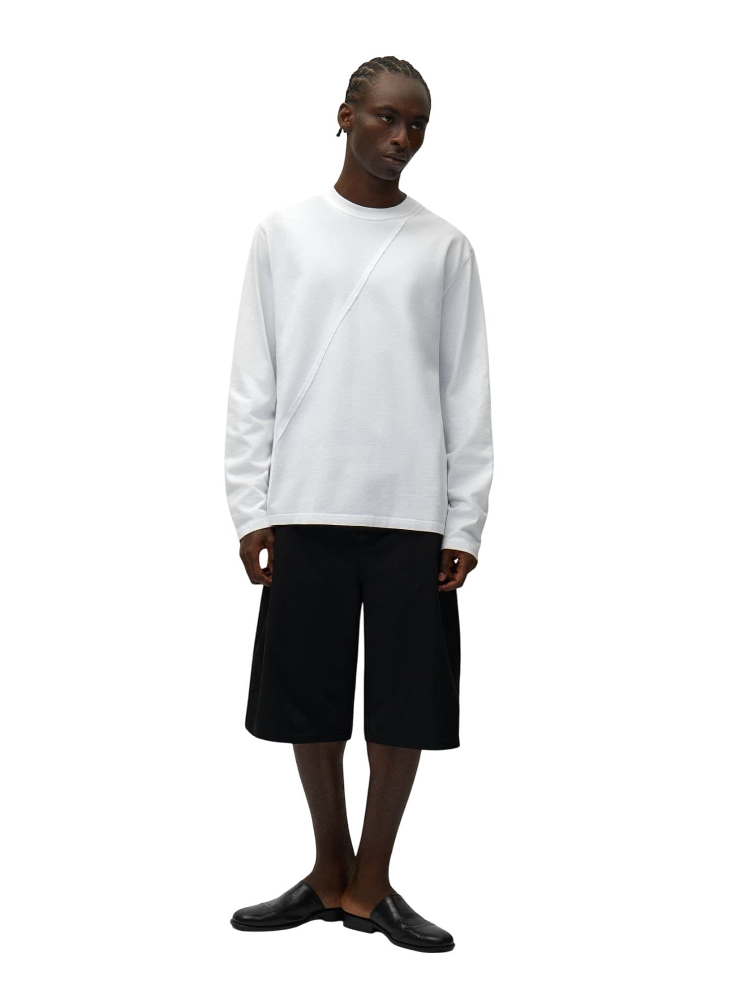ARTE ANTWERP Arte Antwerp Classic Shorts pantaloncini corti classici in cotone gamba larga - black - 6