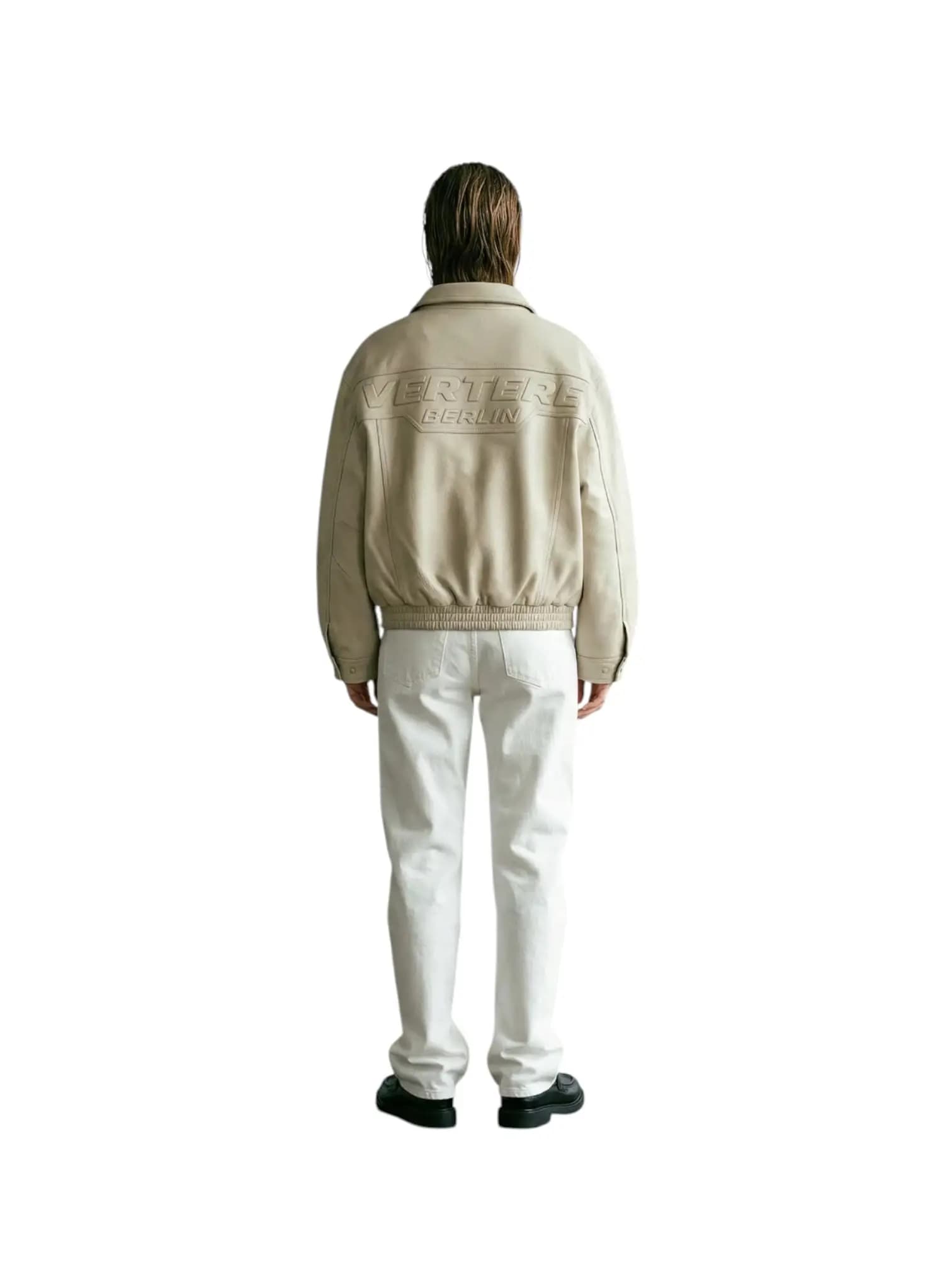 VERTERE BERLIN Vertere Berlin Racing leather jacket giacca in ecopelle leggera - Cream - 5