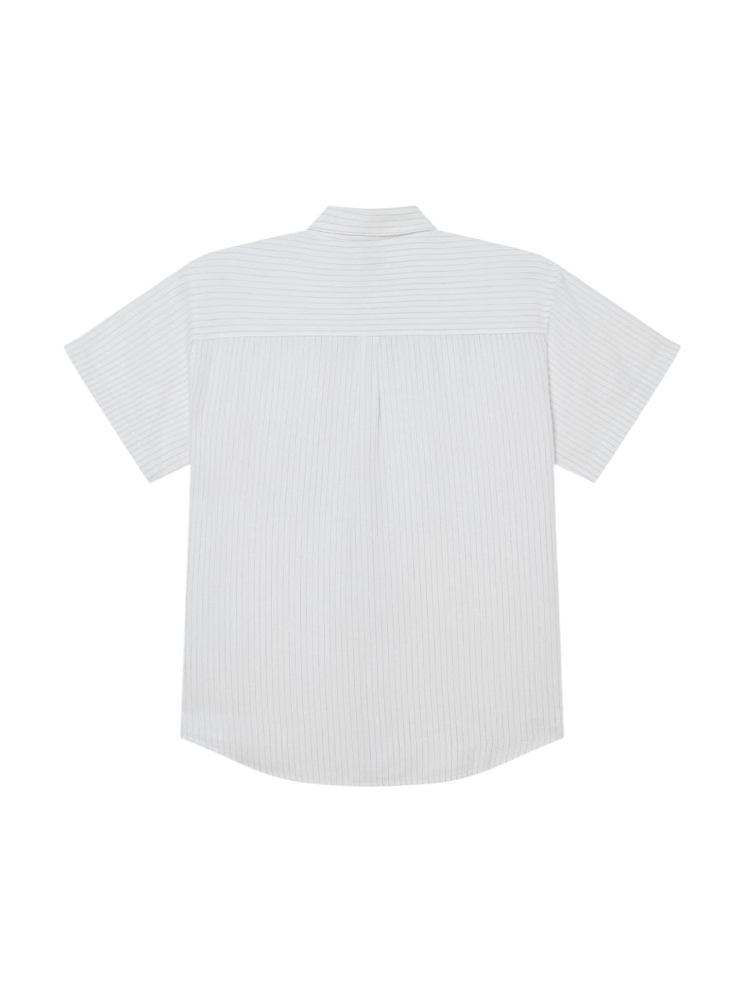 OBEY Obey Barry woven Camicia a maniche corte in misto cotone e lino - brushed nichel multi - 2