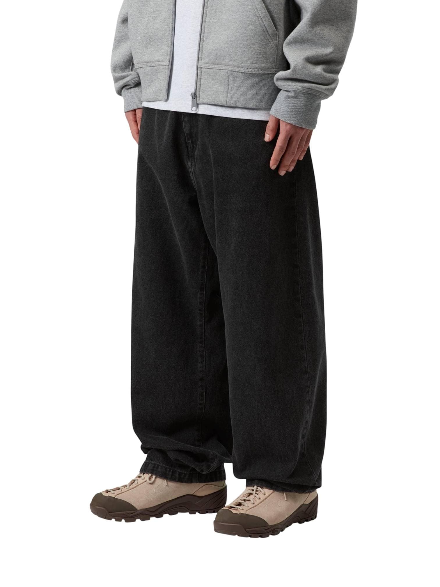 CARHARTT WIP Carhartt Wip Landon pants jeans gamba larga - Black stone washed - 4