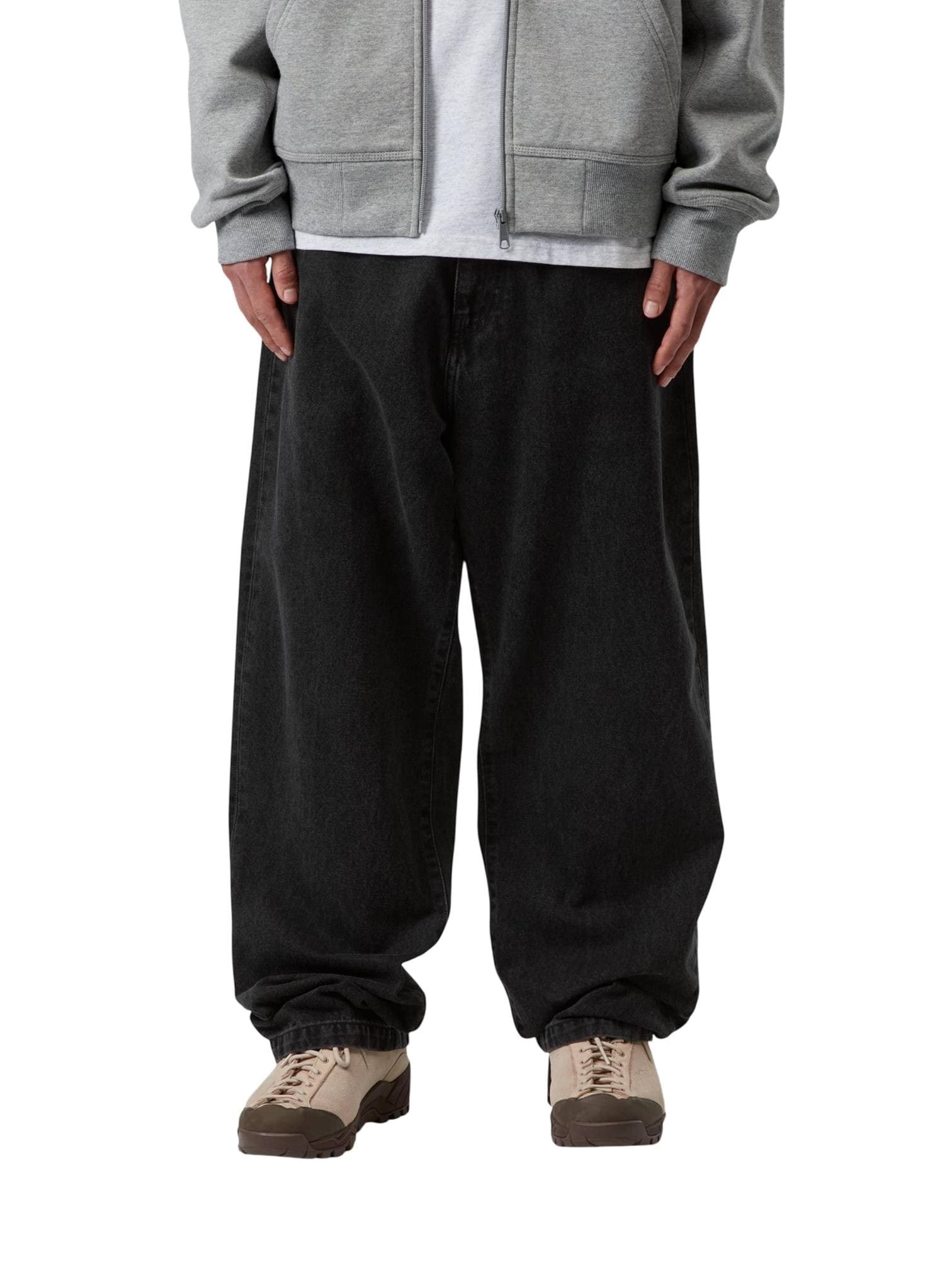 CARHARTT WIP Carhartt Wip Landon pants jeans gamba larga - Black stone washed - 5